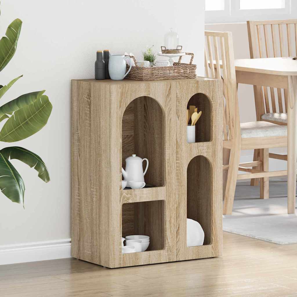 Bufet Stejar Sonoma 59 x 35 x 80.5 cm Lemn compozit — imaginea 2