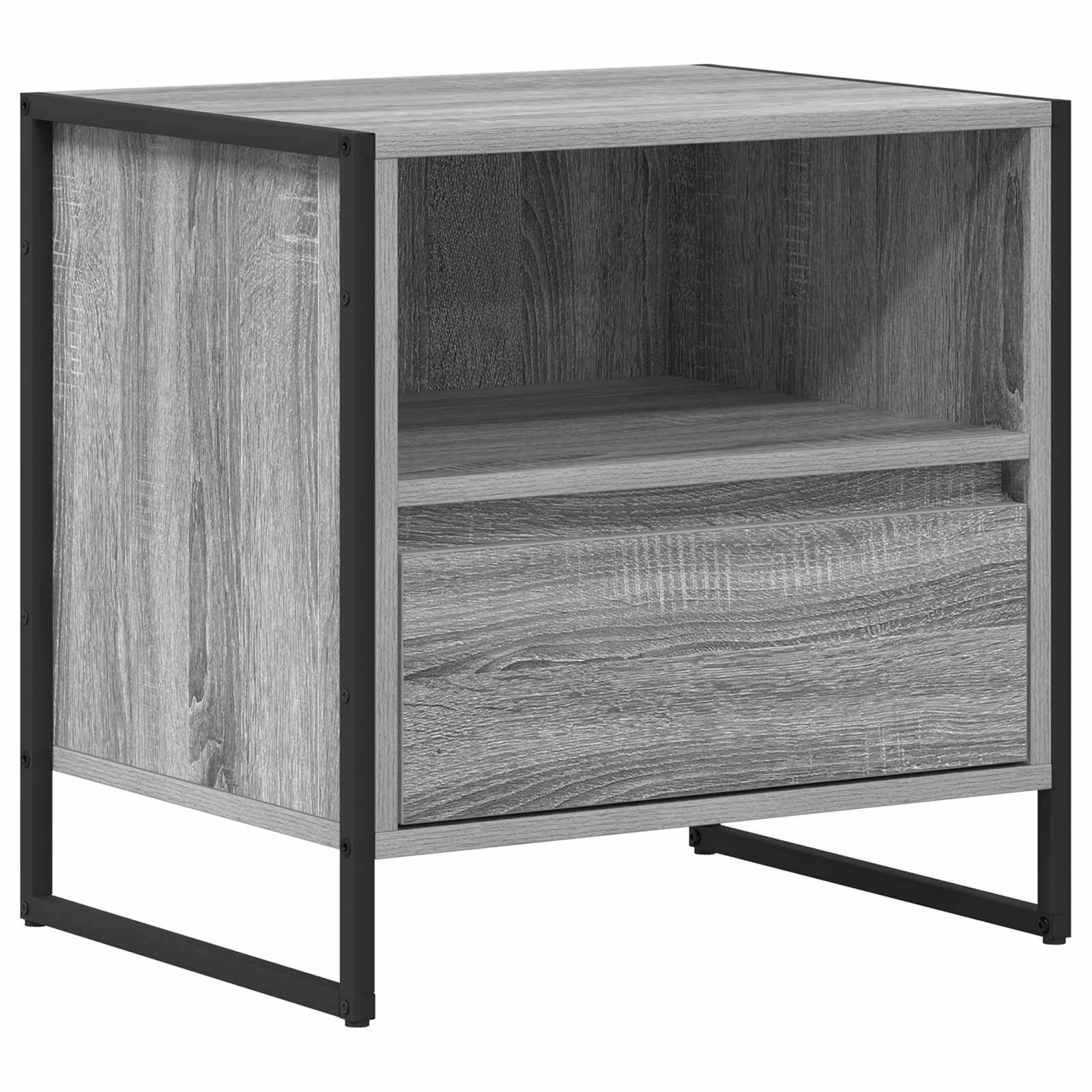 Noptiera cu sertar Gri Sonoma 50 x 39,5 x 50 cm Lemn compozit