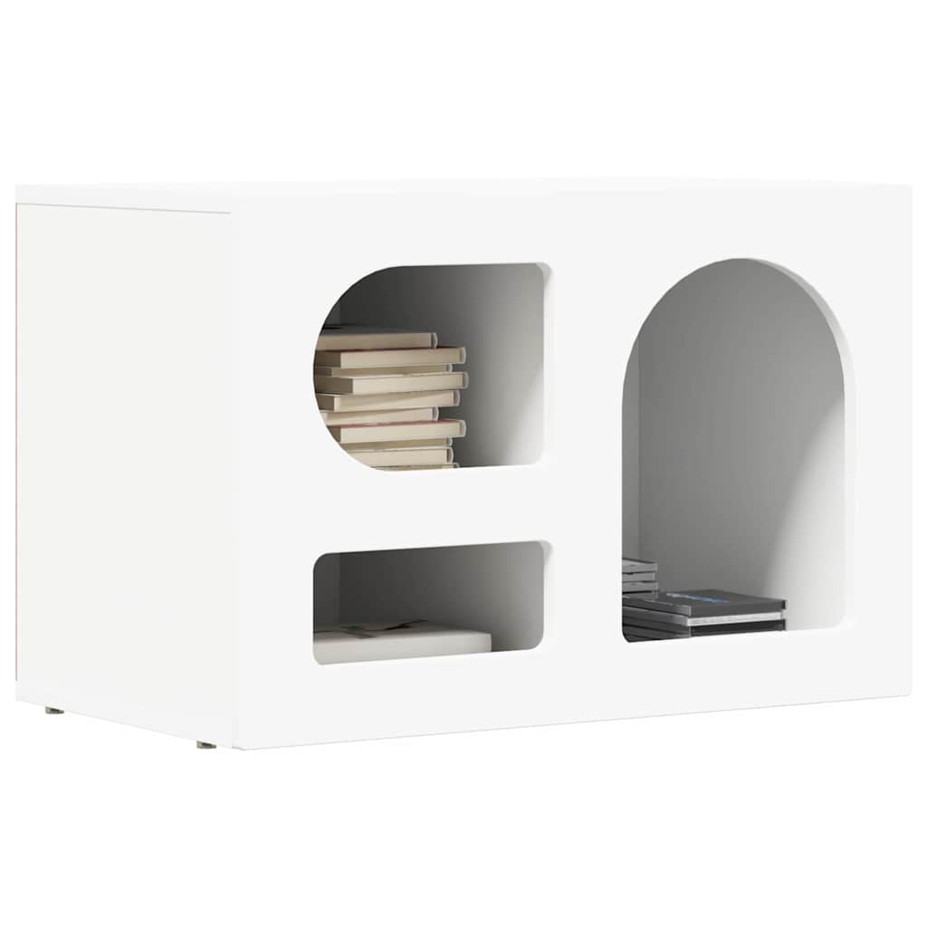 Cabinet TV Alb 60 x 35 x 40 cm Lemn compozit — imaginea 4