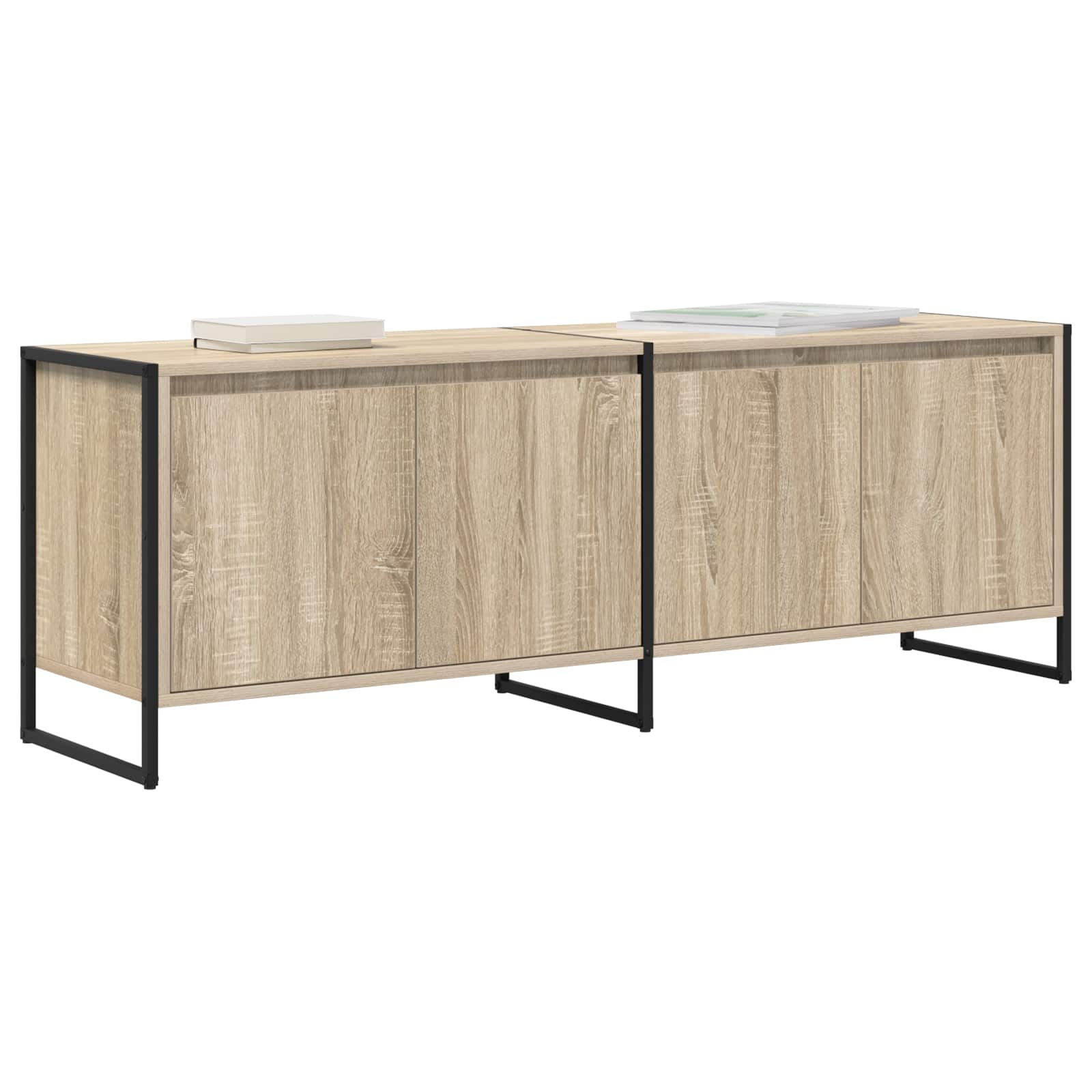 Cabinet TV Sonoma 140 x 36 x 49.5 cm Lemn compozit — imaginea 3