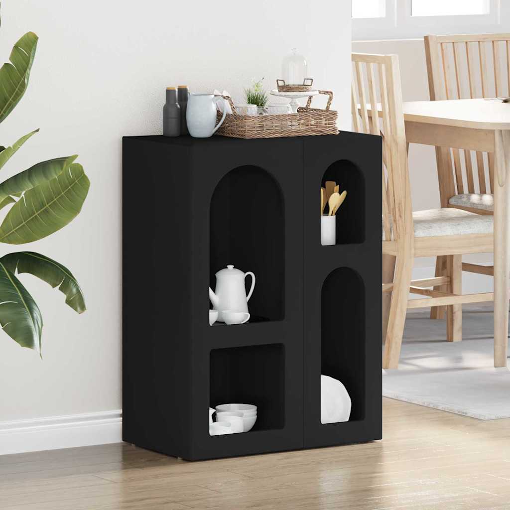 Bufet Negru 59 x 35 x 80.5 cm Lemn compozit — imaginea 2