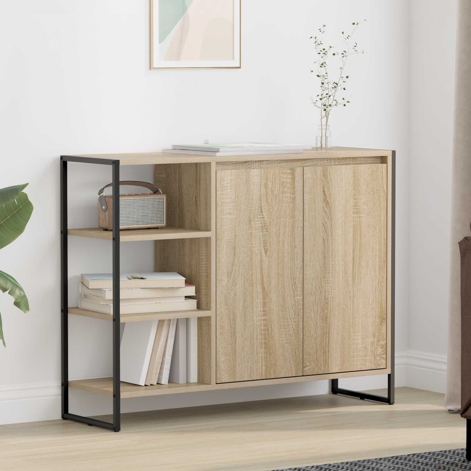 Dulap lateral Sonoma 96.5 x 30 x 75 cm Lemn compozit — imaginea 2