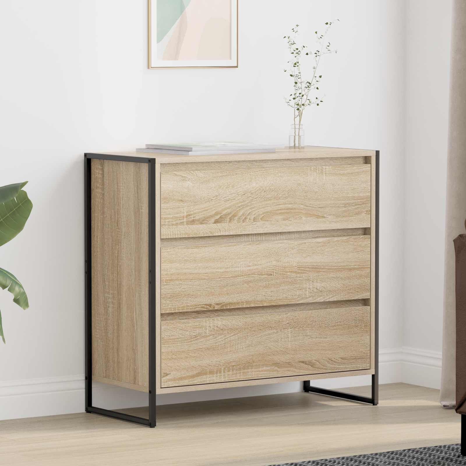 Bufet cu sertar Sonoma 79 x 36 x 75.5 cm Lemn compozit — imaginea 2