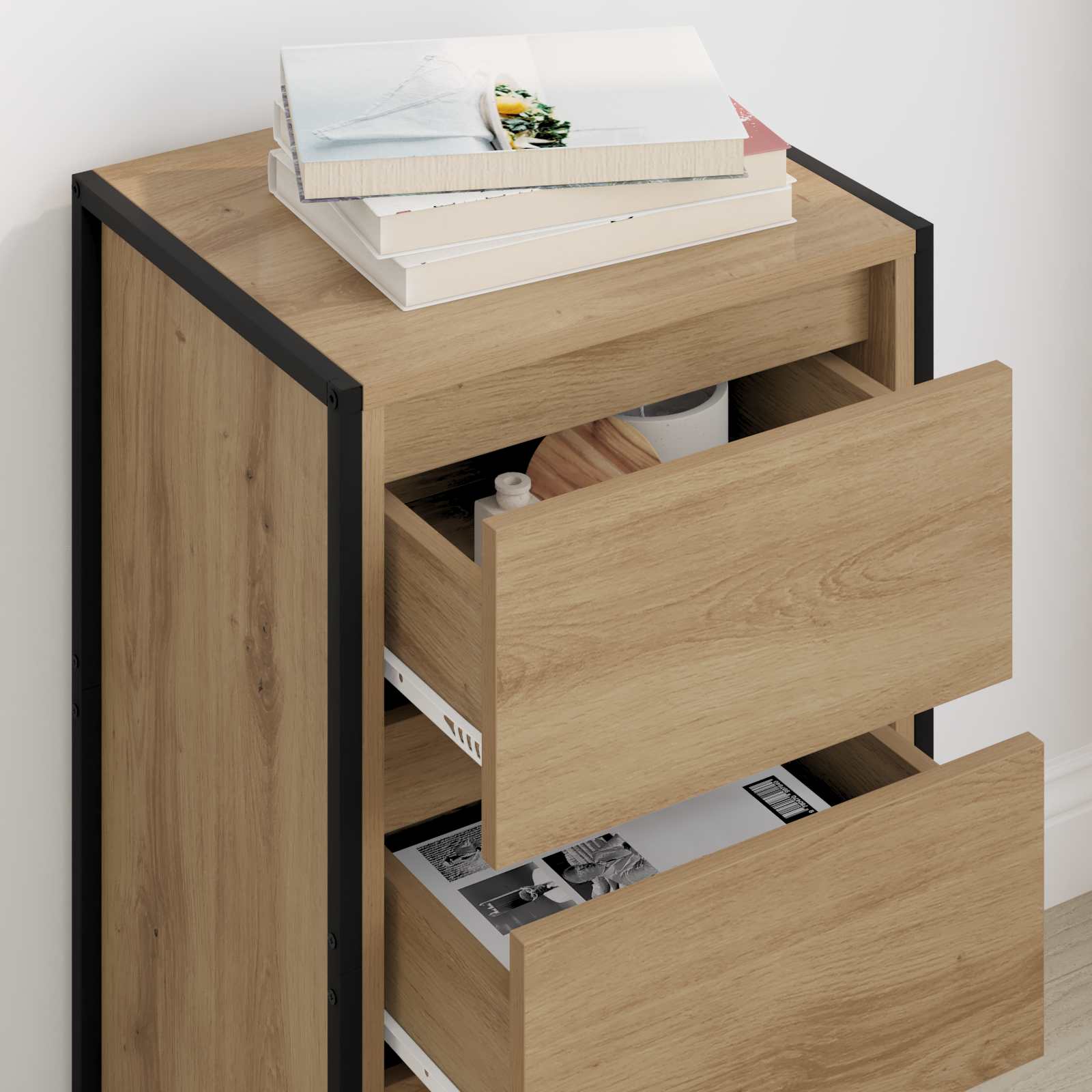 Bufet Stejar artizanal 42 x 36 x 75.5 cm Lemn compozit — imaginea 4