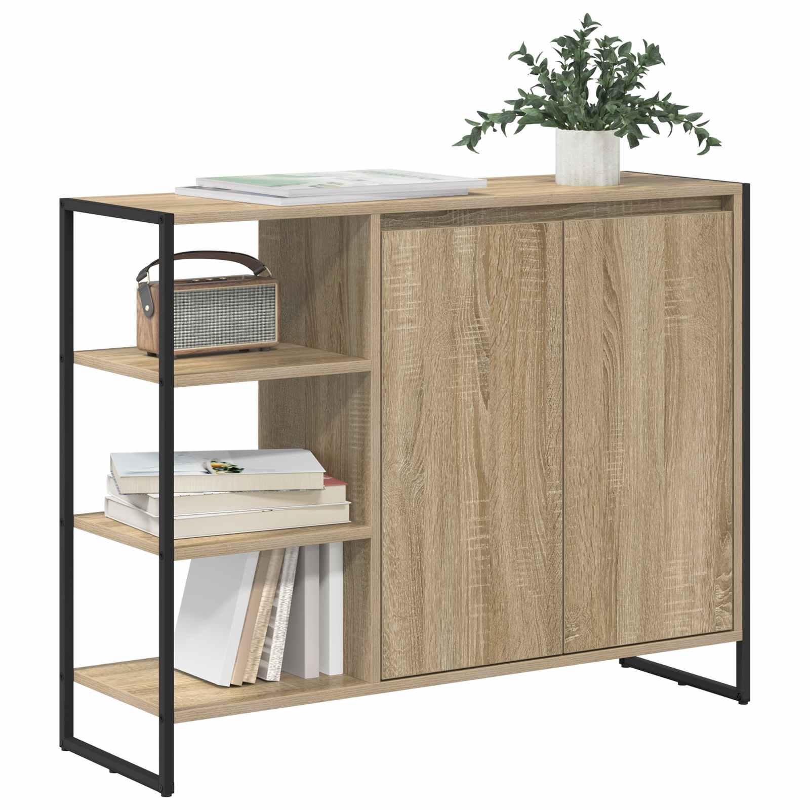 Dulap lateral Sonoma 96.5 x 30 x 75 cm Lemn compozit — imaginea 3