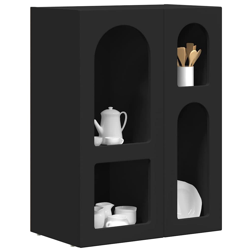 Bufet Negru 59 x 35 x 80.5 cm Lemn compozit — imaginea 4