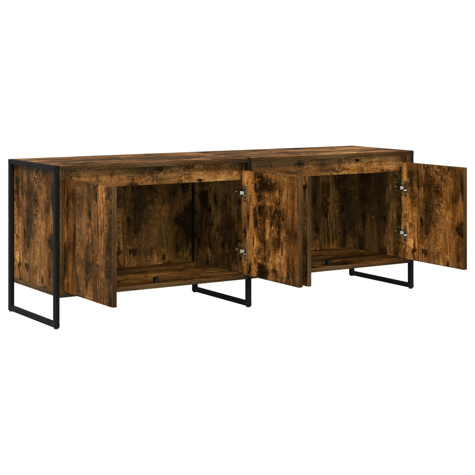 Cabinet TV Stejar fumuriu 140 x 36 x 49.5 cm Lemn compozit — imaginea 5