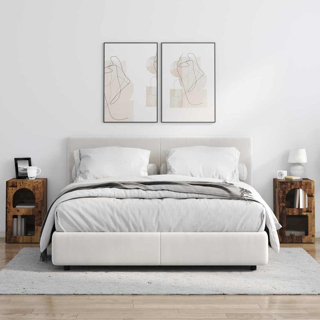 Noptiera 2 pcs Lemn vechi 29.5 x 35 x 50 cm Lemn compozit — imaginea 5