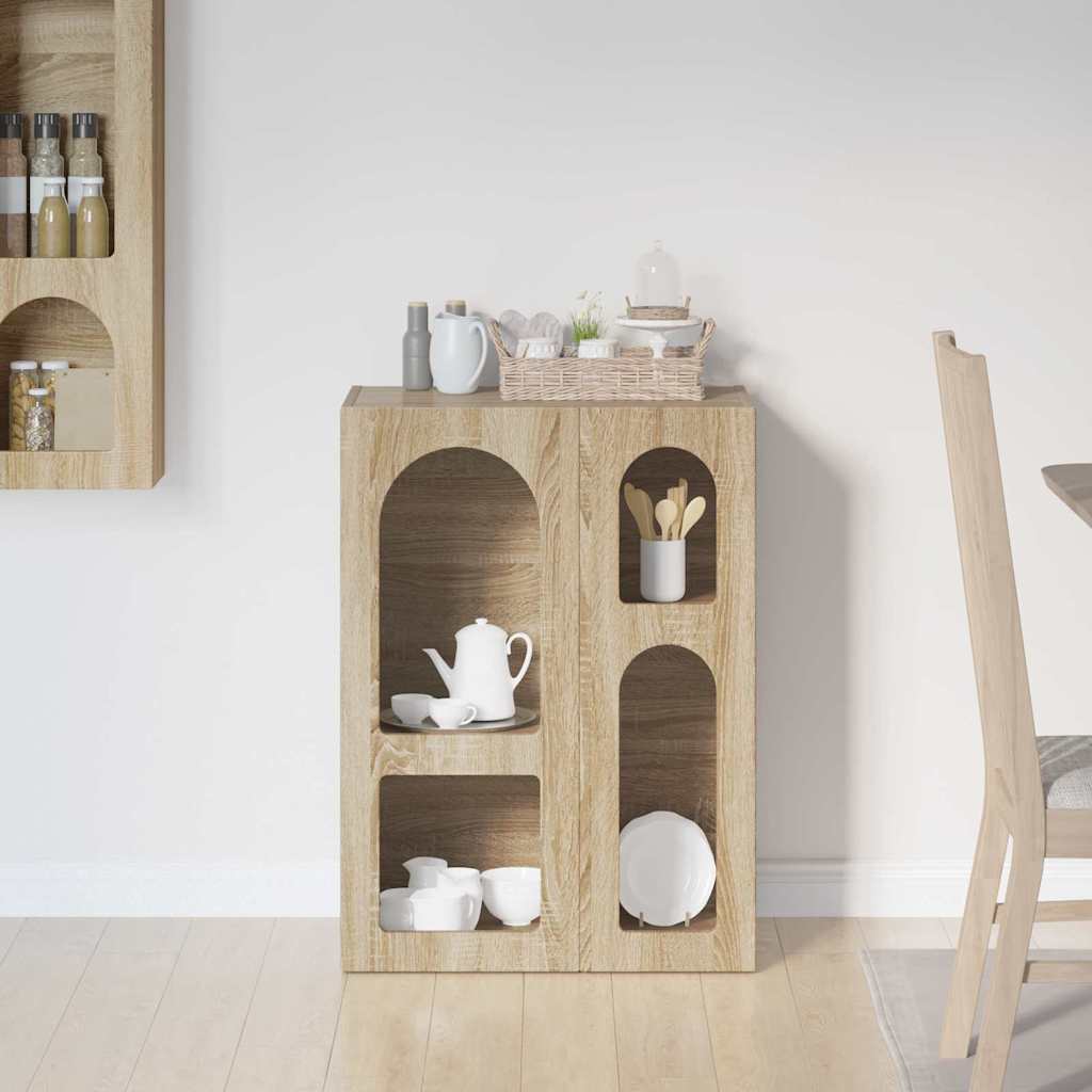 Bufet Stejar Sonoma 59 x 35 x 80.5 cm Lemn compozit — imaginea 5