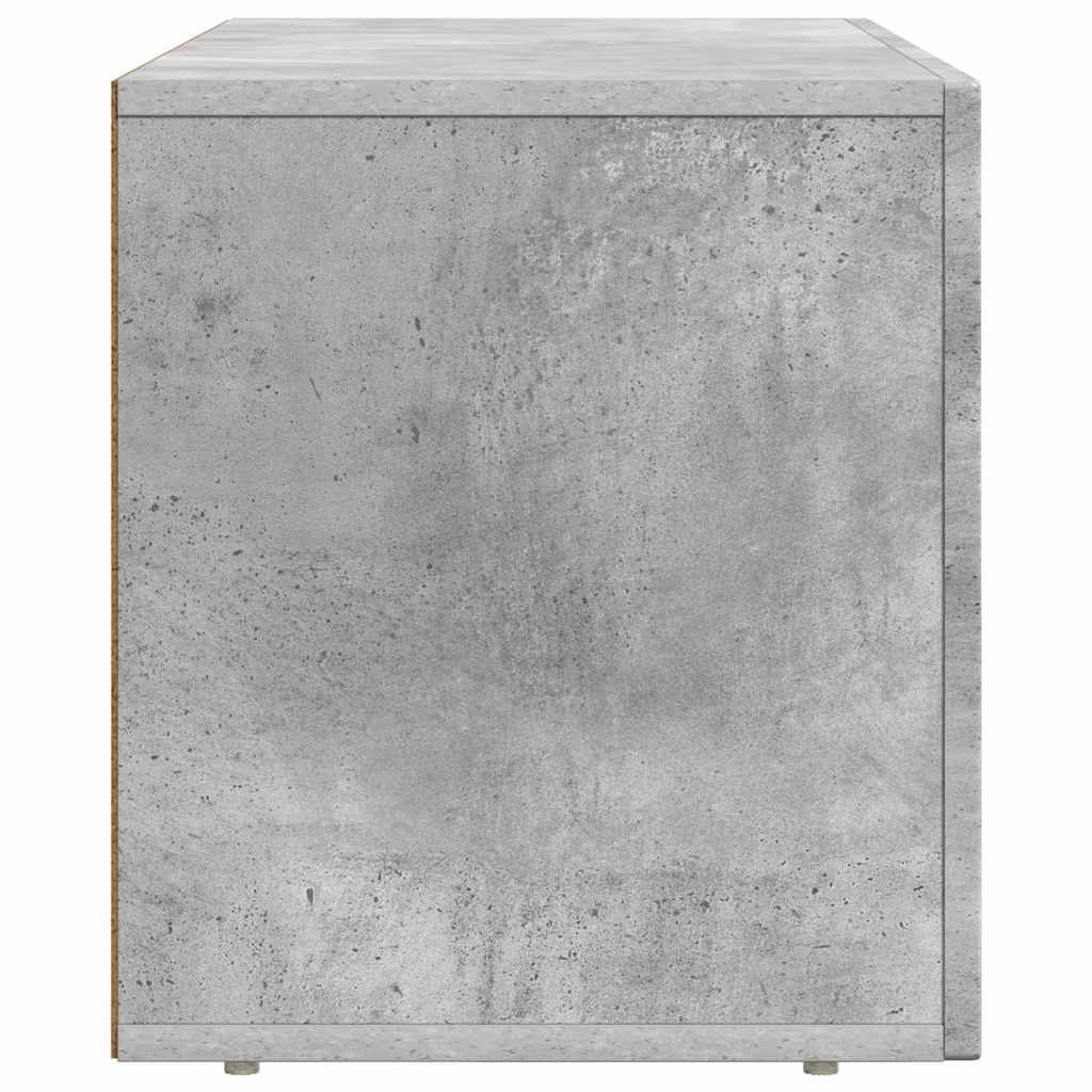 Cabinet TV Gri din beton 80 x 35 x 40 cm Lemn compozit — imaginea 7