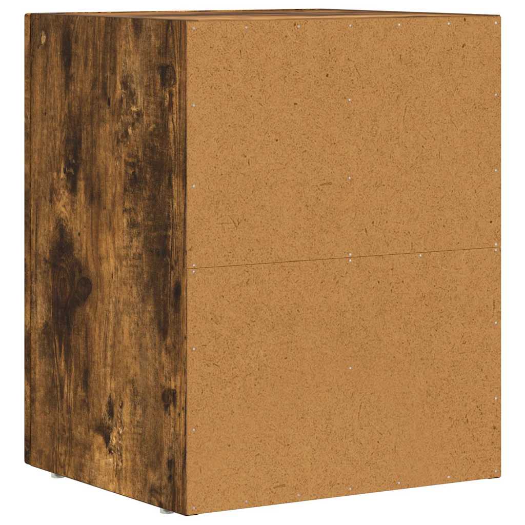 Noptiera Stejar fumuriu 40 x 35 x 50 cm Lemn compozit — imaginea 7