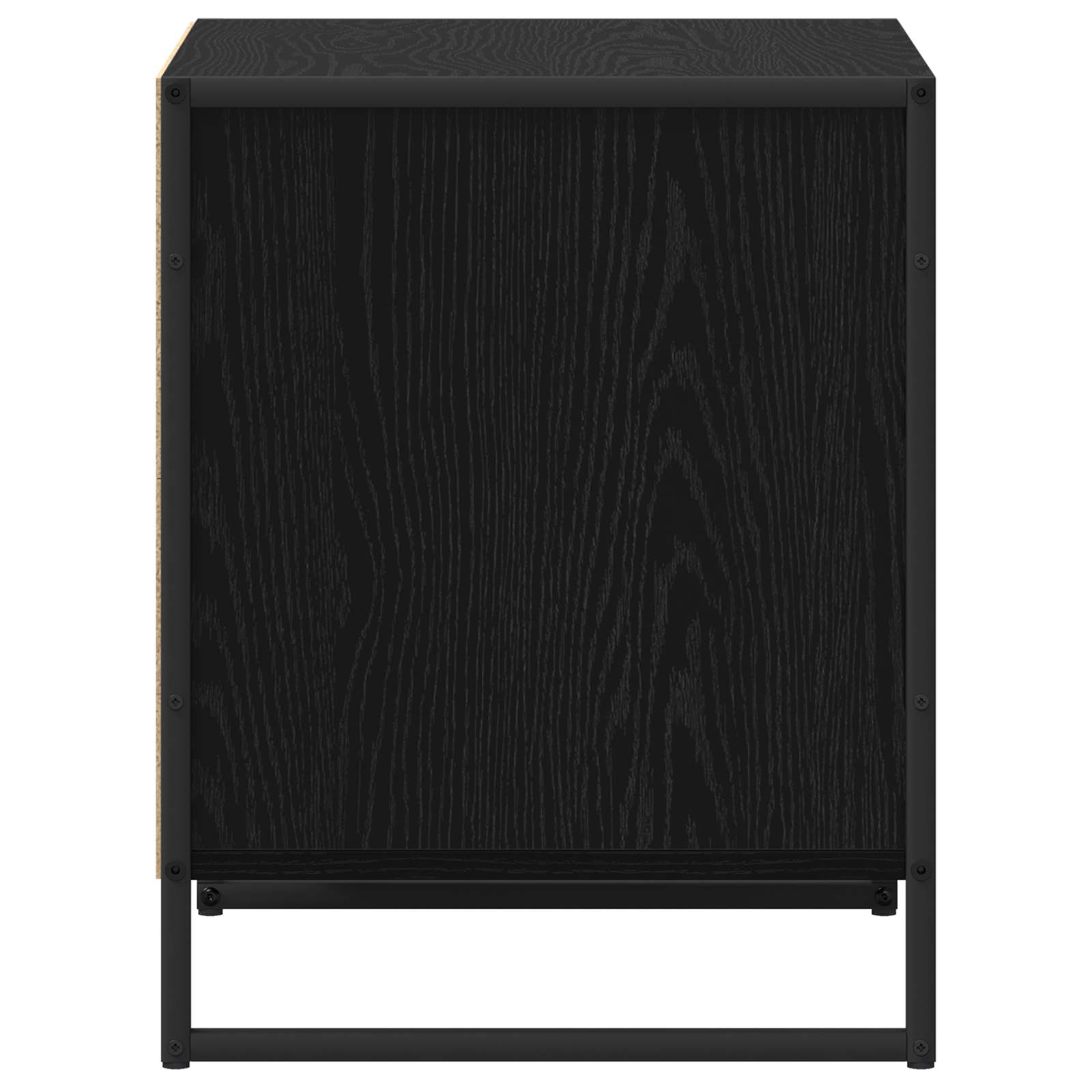 Noptiera cu sertar Stejar Negru 50 x 39,5 x 50 cm Lemn compozit — imaginea 6