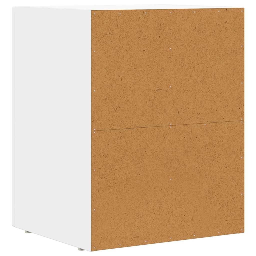 Noptiera Alb 40 x 35 x 50 cm Lemn compozit — imaginea 7