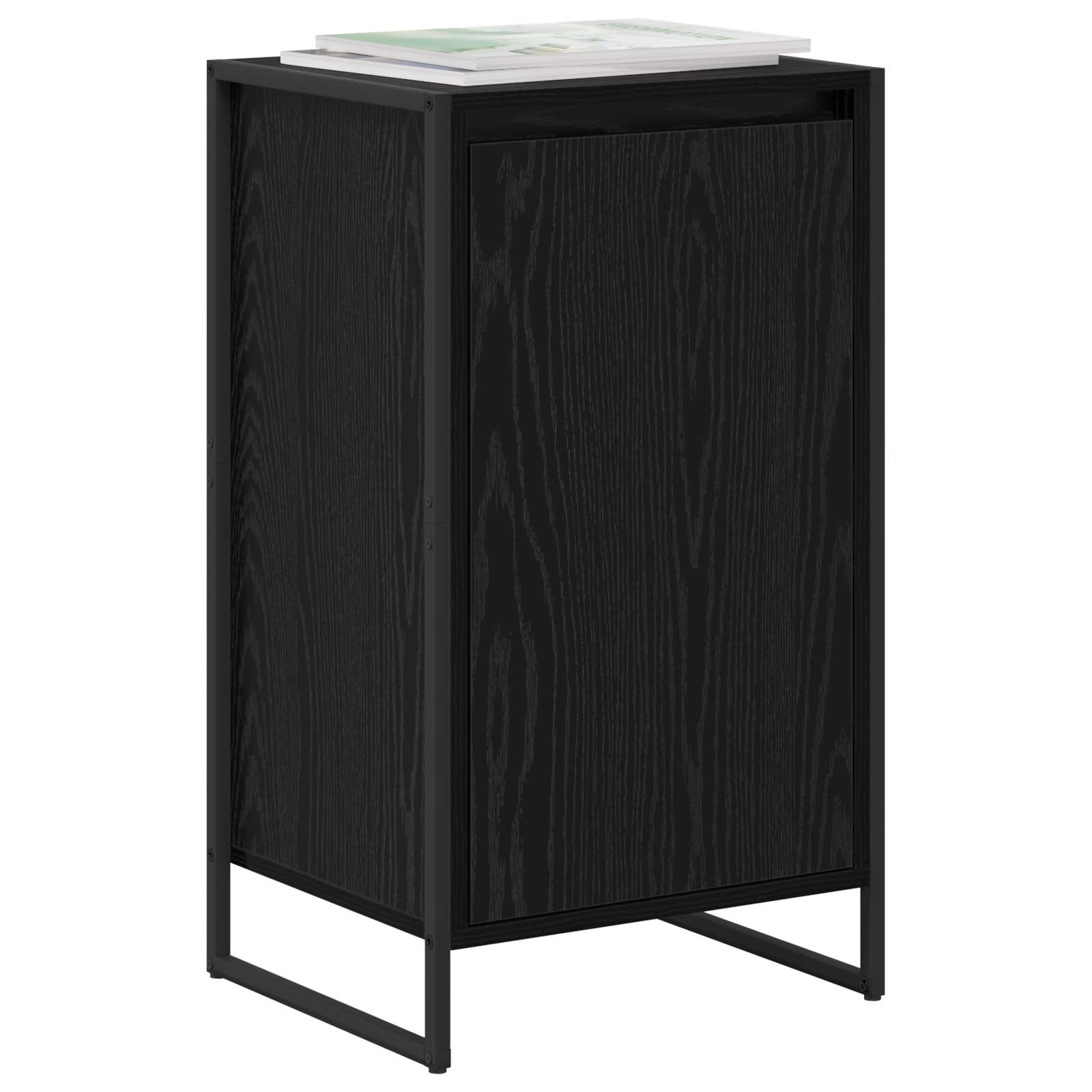 Bufet Stejar Negru 43 x 36 x 75,5 cm Lemn compozit — imaginea 3