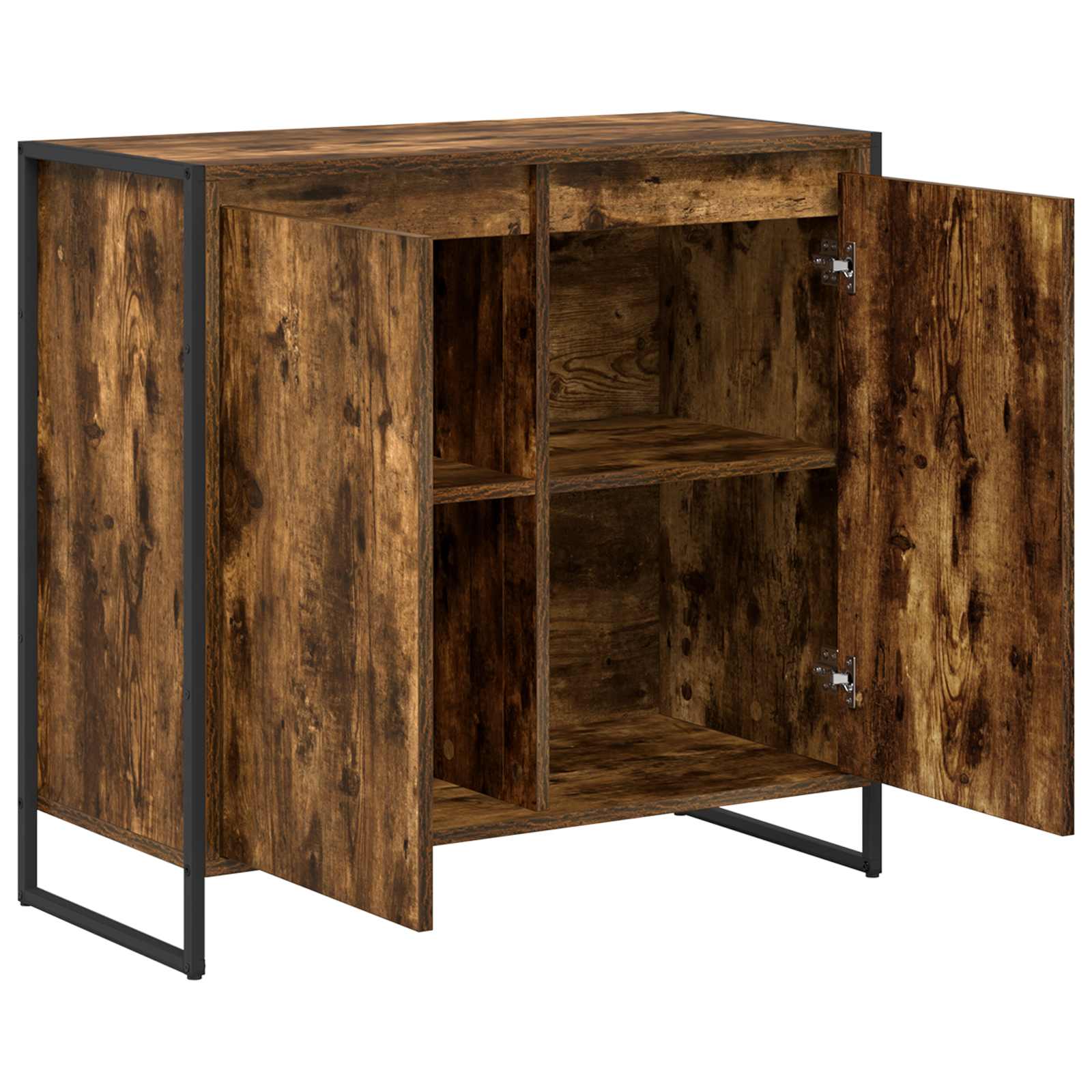 Dulap lateral Stejar fumuriu 79 x 36 x 75 cm Lemn compozit — imaginea 5