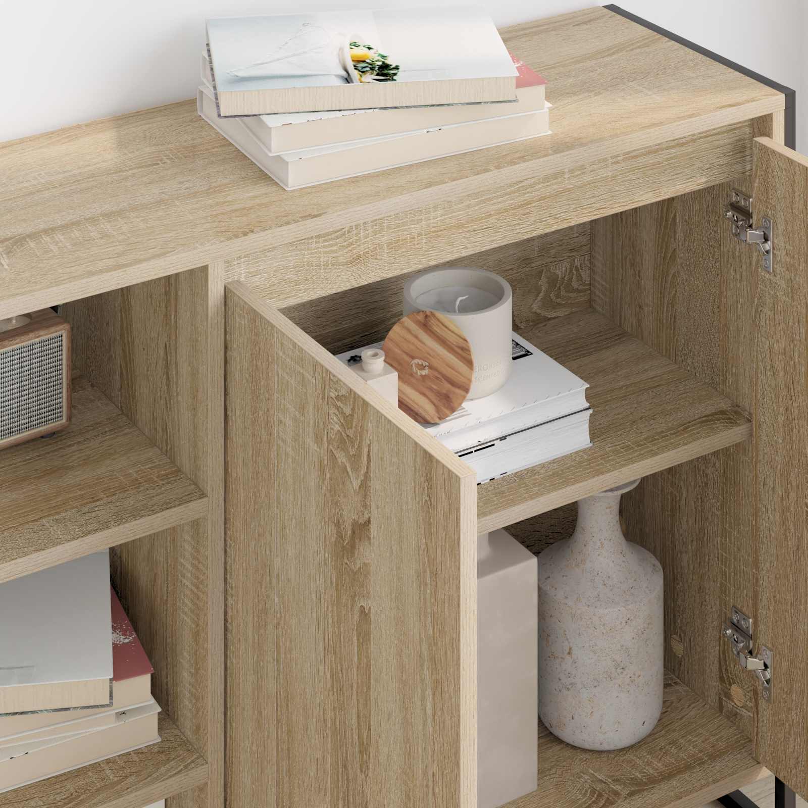 Dulap lateral Sonoma 96.5 x 30 x 75 cm Lemn compozit — imaginea 4