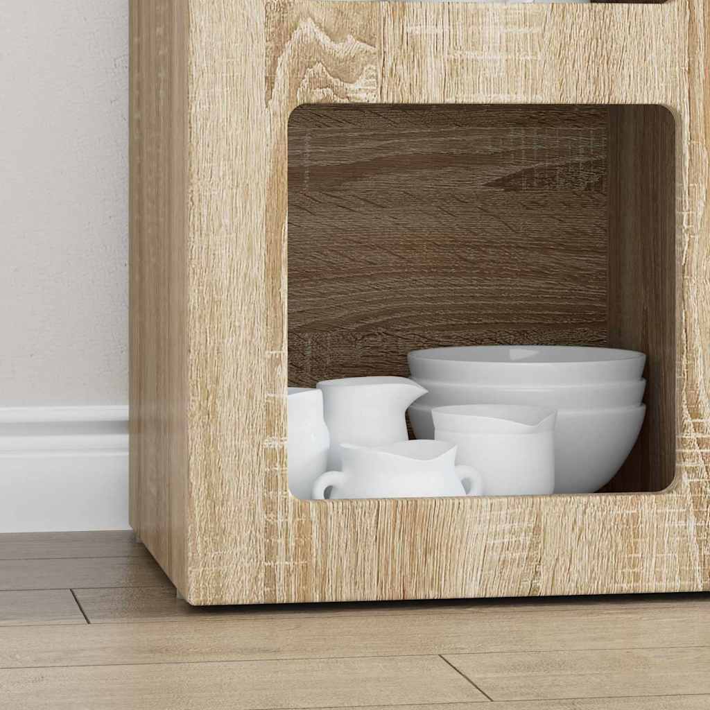 Bufet Stejar Sonoma 59 x 35 x 80.5 cm Lemn compozit — imaginea 6
