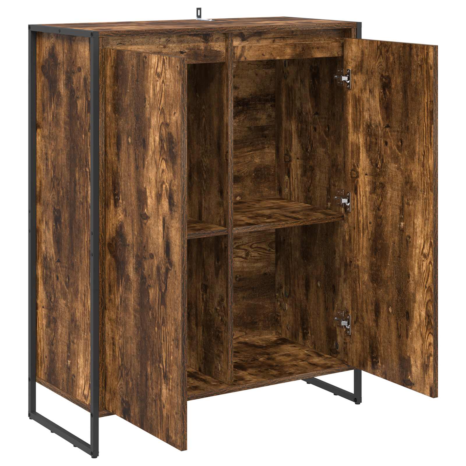 Dulap pentru pantofi cu usa Stejar fumuriu 79 x 36 x 100 cm — imaginea 5