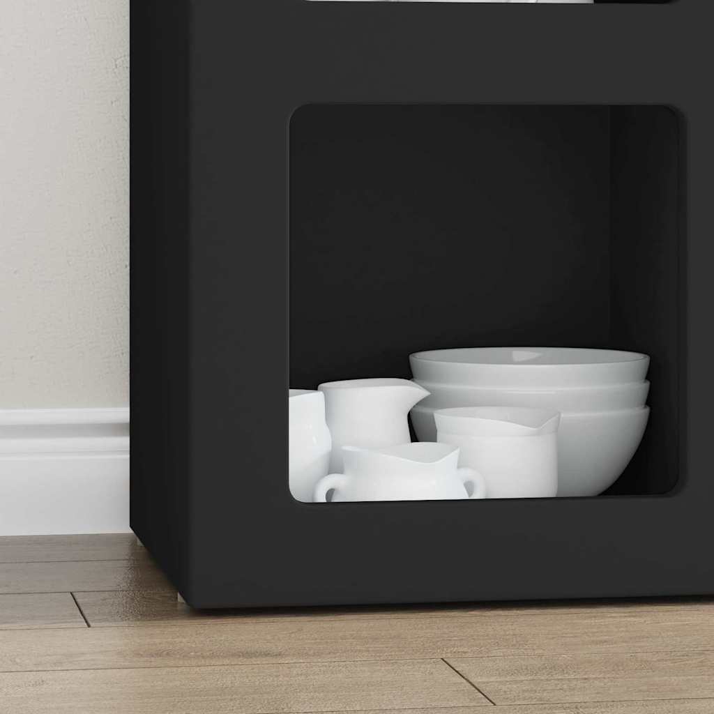 Bufet Negru 59 x 35 x 80.5 cm Lemn compozit — imaginea 6