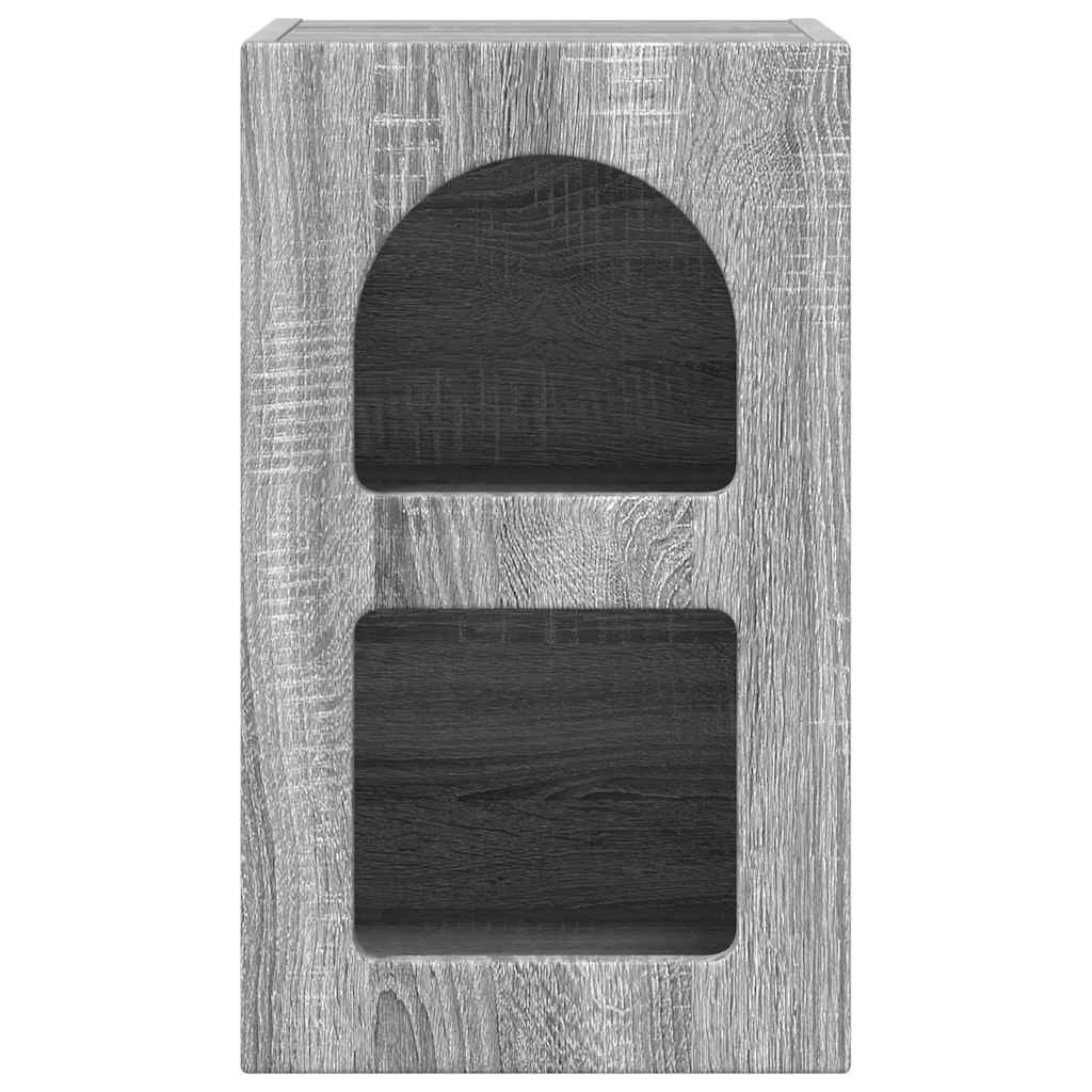 Noptiera 2 pcs Gri Sonoma 29.5 x 35 x 50 cm Lemn compozit — imaginea 7