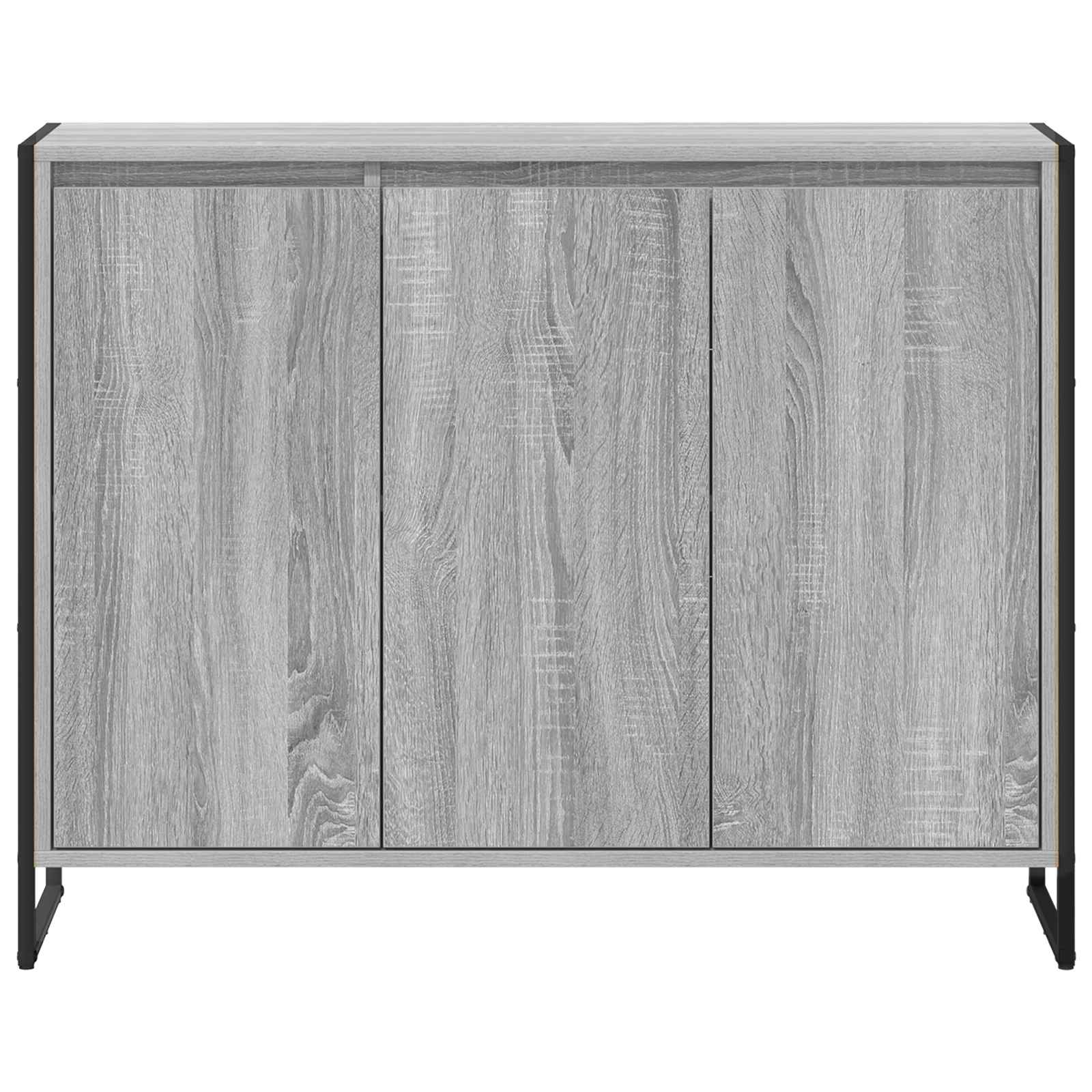 Dulap lateral Gri Sonoma 96,5 x 30 x 75 cm Lemn compozit — imaginea 6