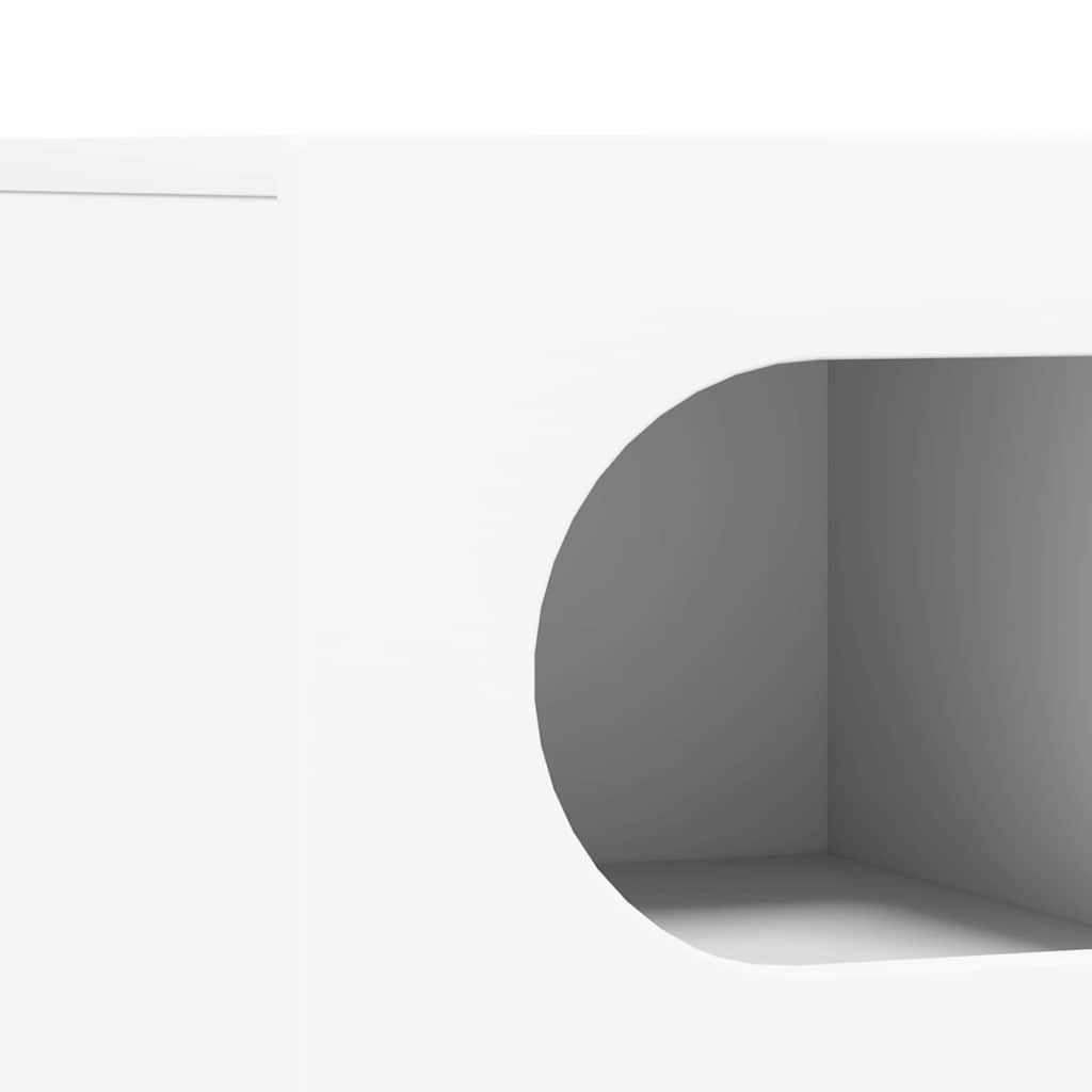 Cabinet TV Alb 60 x 35 x 40 cm Lemn compozit — imaginea 9