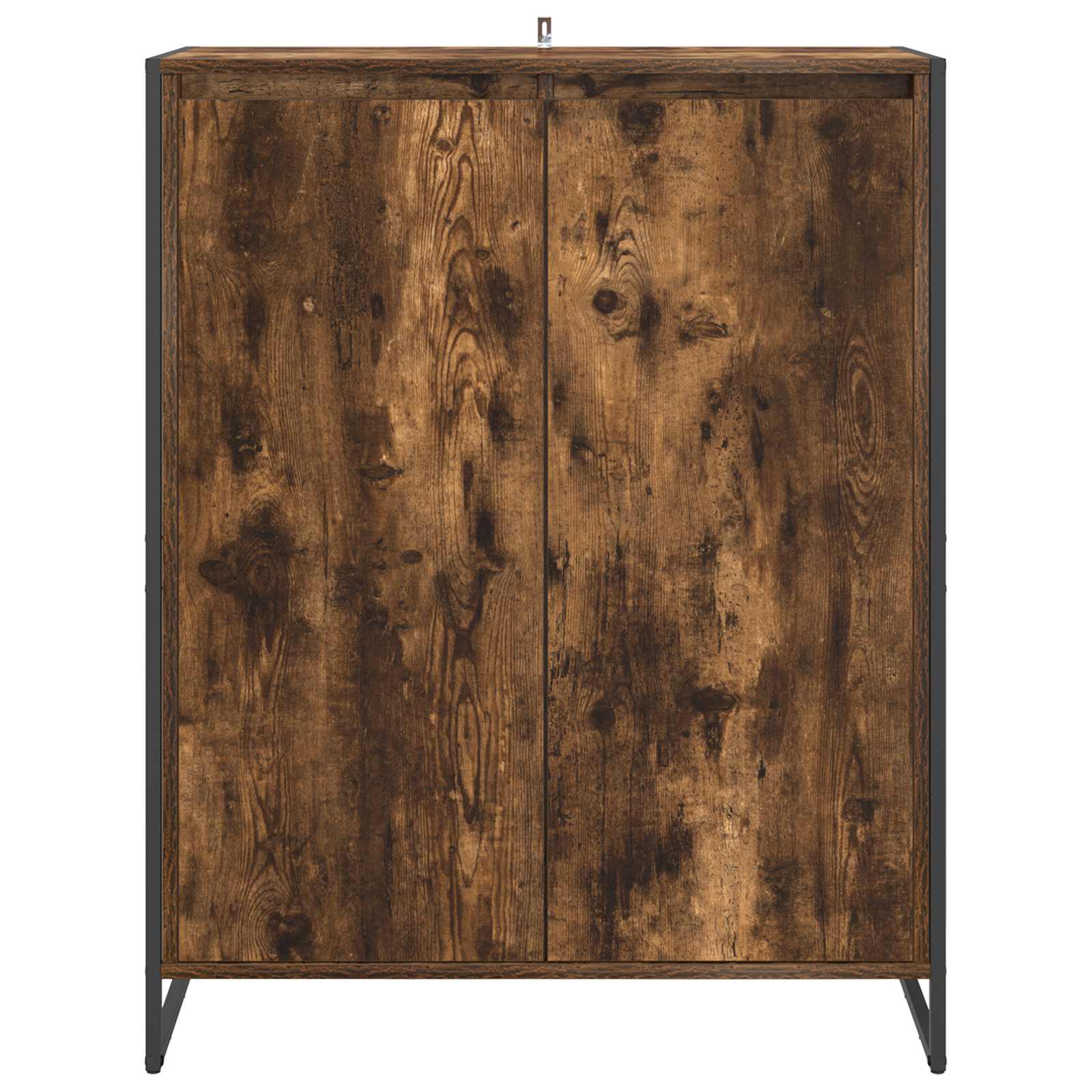 Dulap pentru pantofi cu usa Stejar fumuriu 79 x 36 x 100 cm — imaginea 6