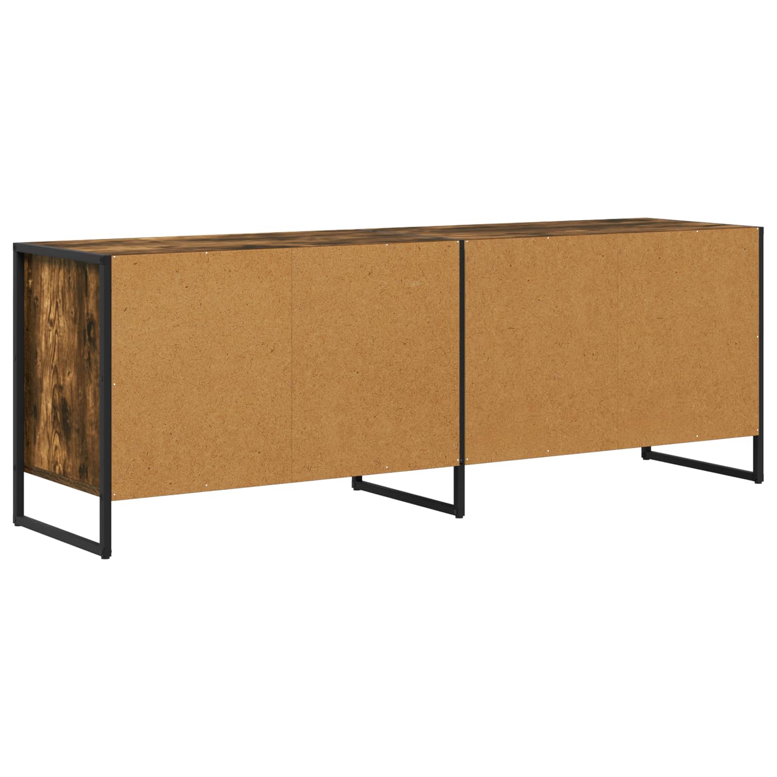 Cabinet TV Stejar fumuriu 140 x 36 x 49.5 cm Lemn compozit — imaginea 8