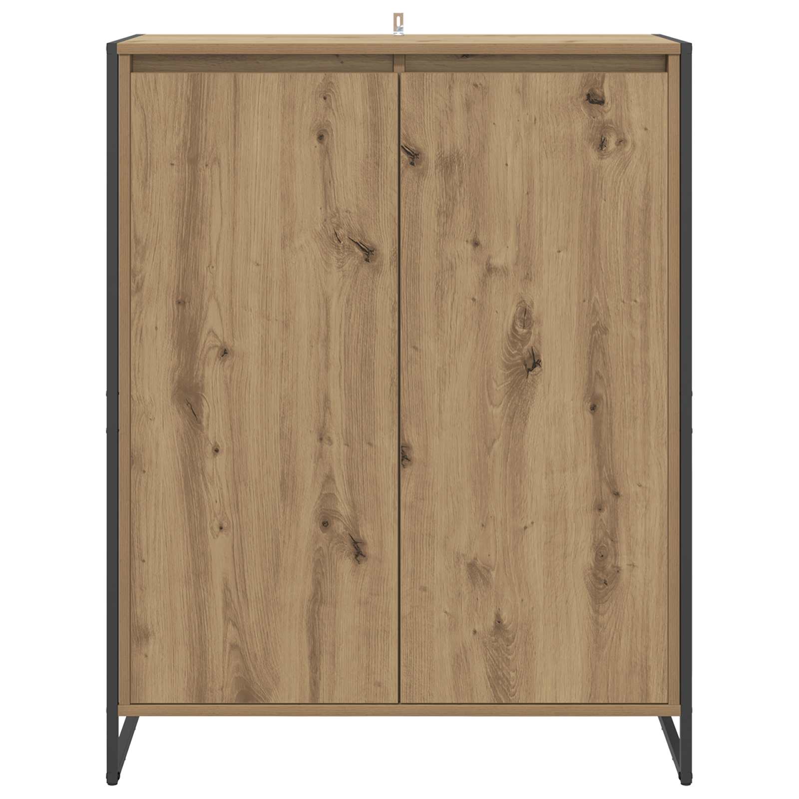 Dulap pentru pantofi cu usa Stejar artizanal 79 x 36 x 100 cm — imaginea 6