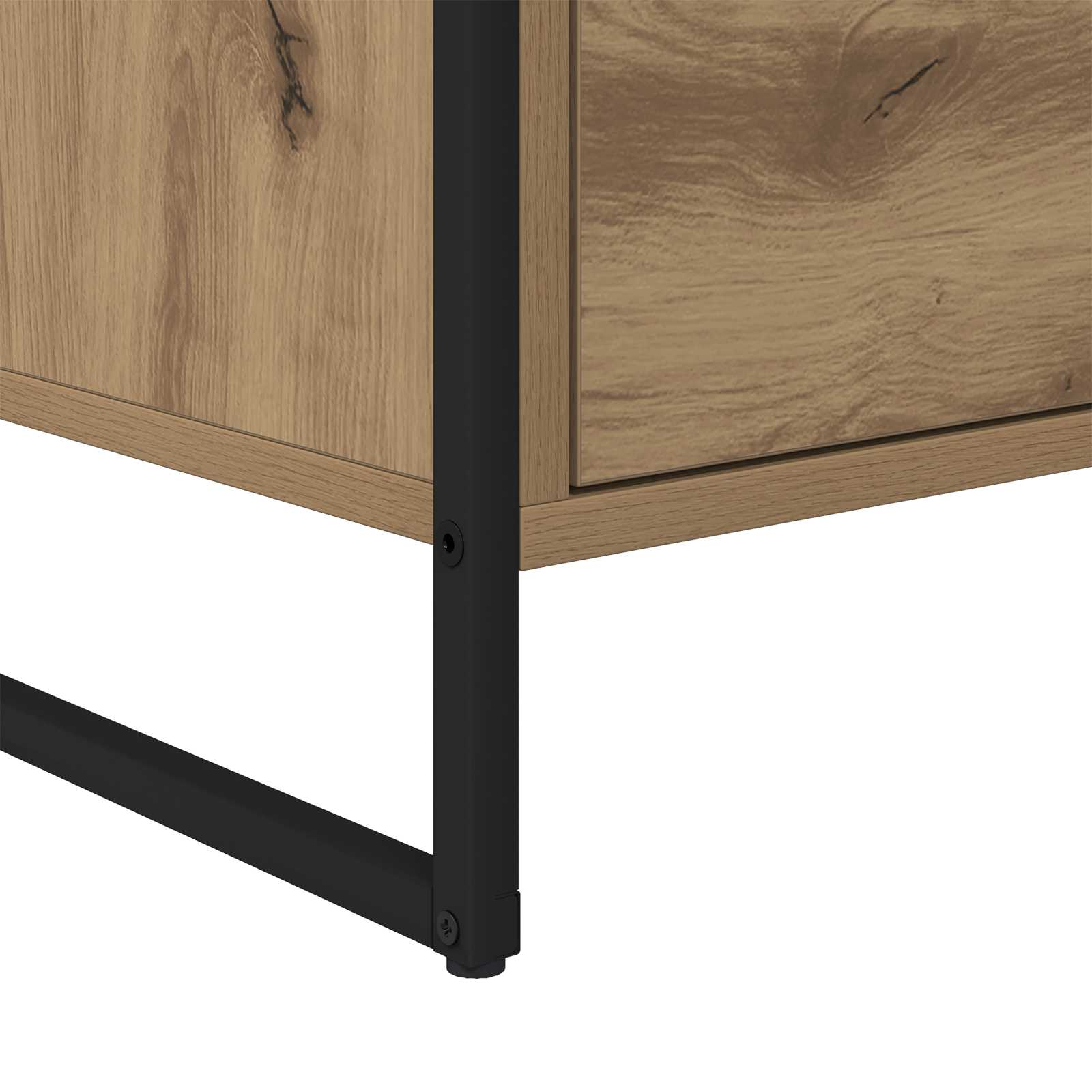 Dulap lateral Stejar artizanal 79 x 36 x 75 cm Lemn compozit — imaginea 10