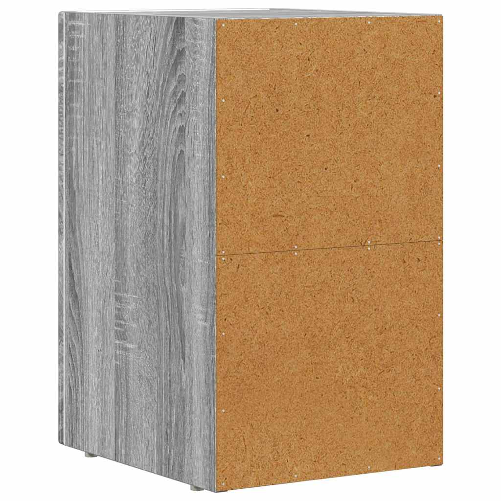 Noptiera 2 pcs Gri Sonoma 29.5 x 35 x 50 cm Lemn compozit — imaginea 9