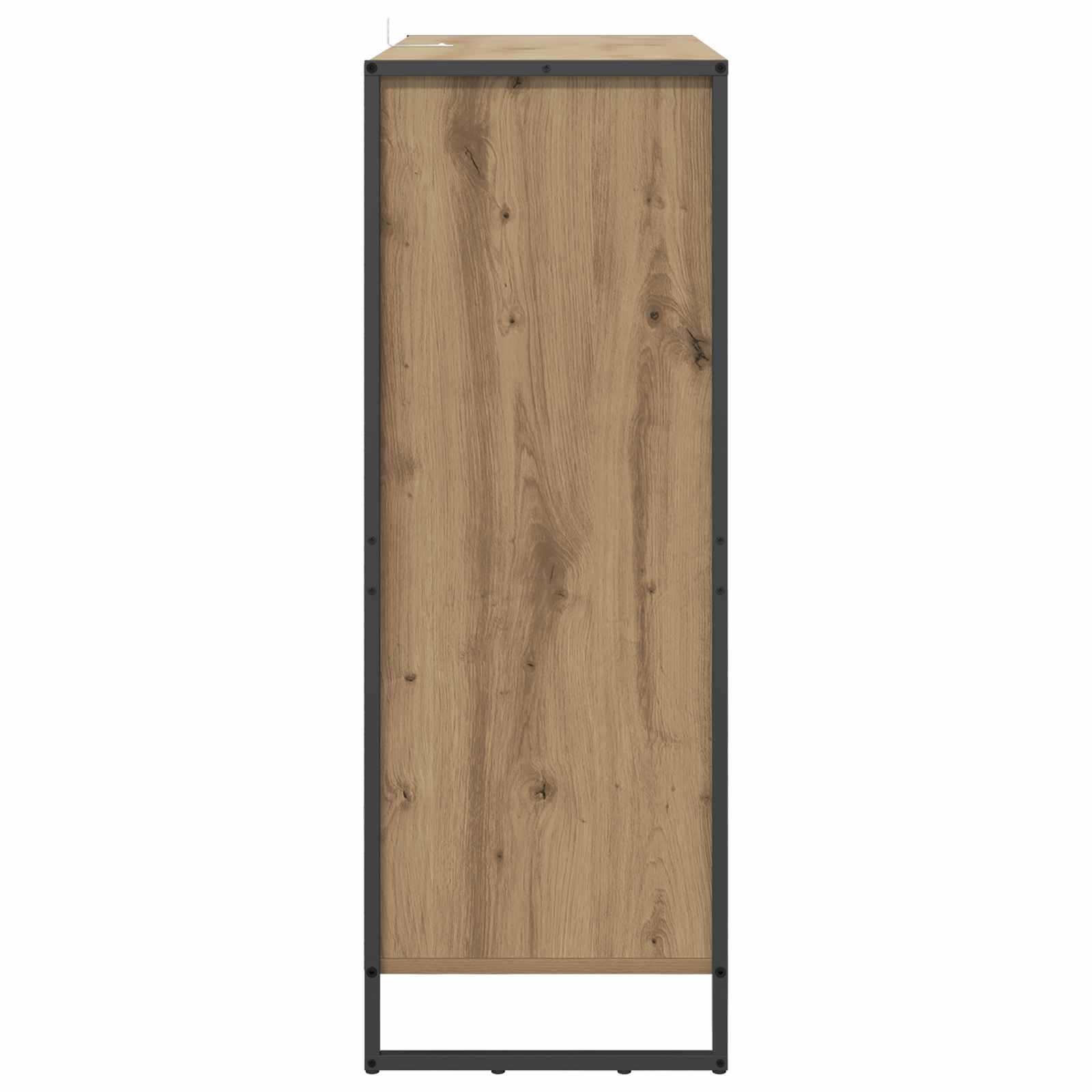 Dulap pentru pantofi cu usa Stejar artizanal 79 x 36 x 100 cm — imaginea 7
