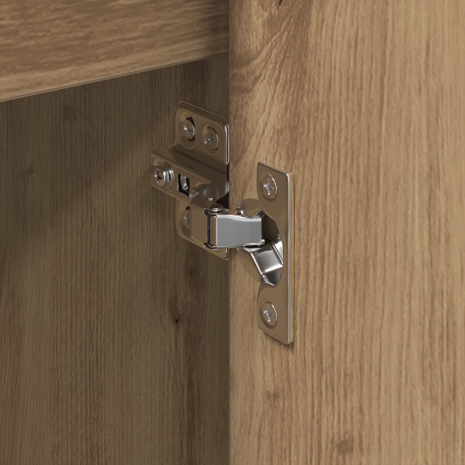 Dulap lateral Stejar artizanal 79 x 36 x 75 cm Lemn compozit — imaginea 11