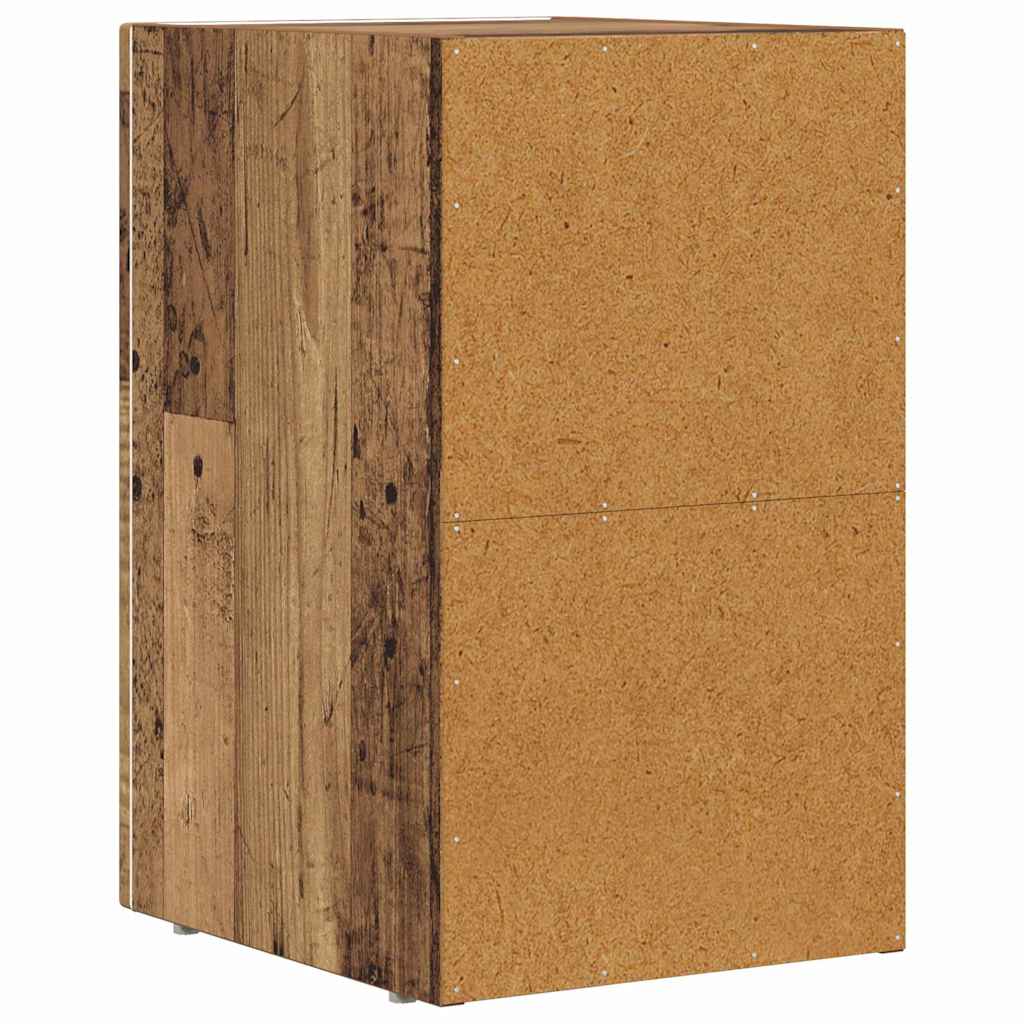 Noptiera 2 pcs Lemn vechi 29.5 x 35 x 50 cm Lemn compozit — imaginea 9