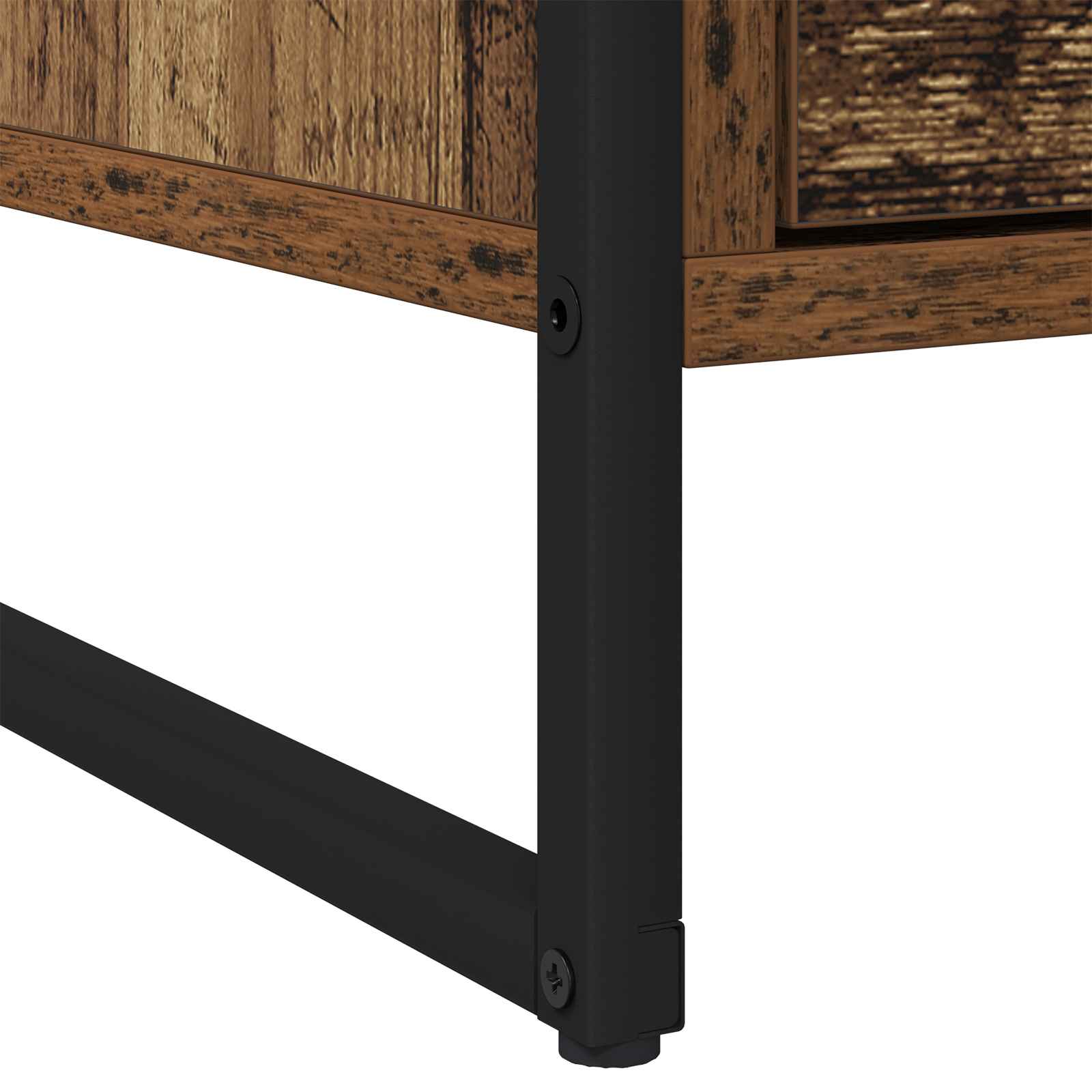 Noptiera 2 pcs Lemn Vechi 50 x 39.5 x 50 cm Lemn compozit — imaginea 10