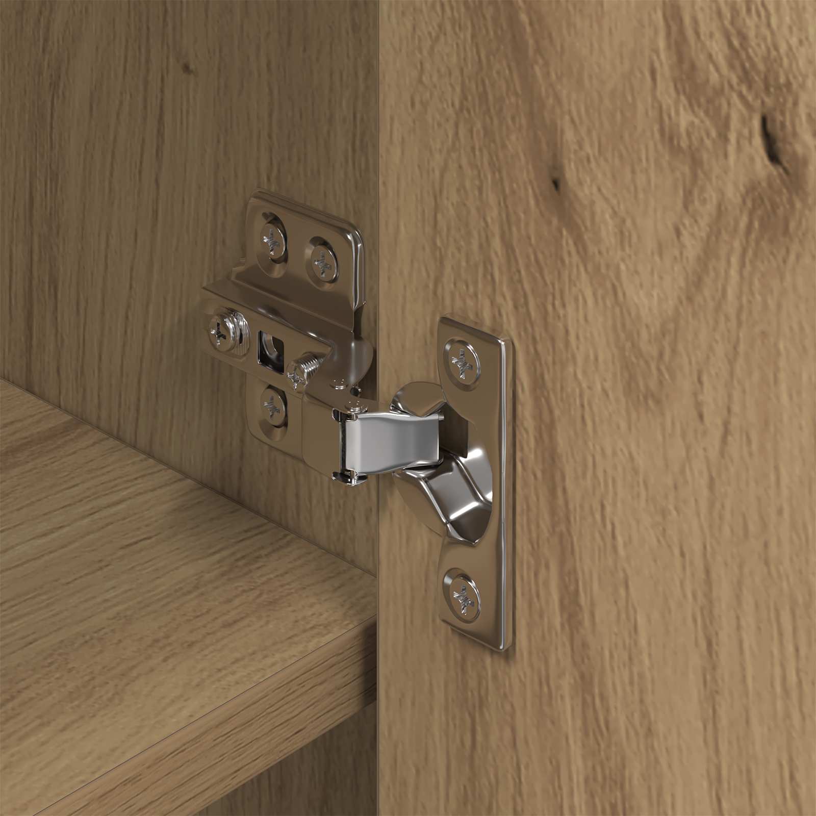Dulap pentru pantofi cu usa Stejar artizanal 79 x 36 x 100 cm — imaginea 11