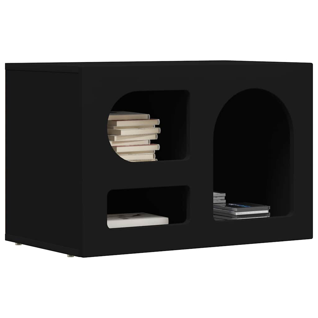 Cabinet TV Negru 60 x 35 x 40 cm Lemn compozit — imaginea 4