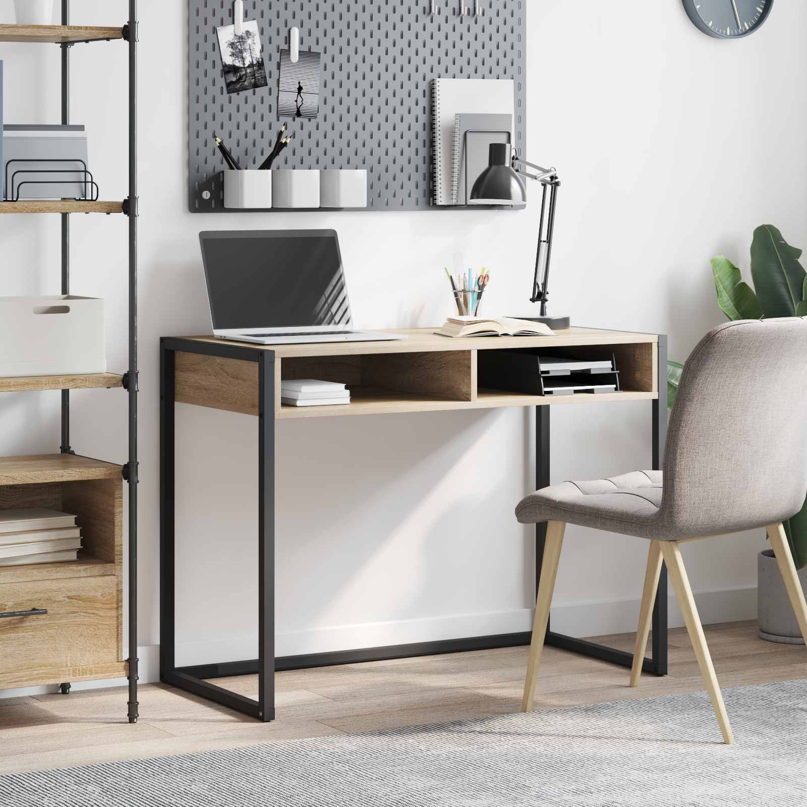 Birou cu depozitare Sonoma 100 x 50 x 75 cm Lemn compozit — imaginea 2