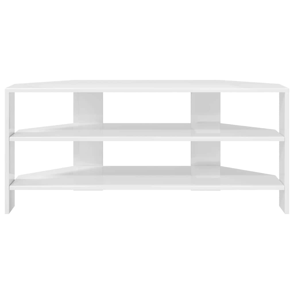 DulapdecoltpentruTV Alb lucios 102x40,5x45cm Lemn compozit — imaginea 6