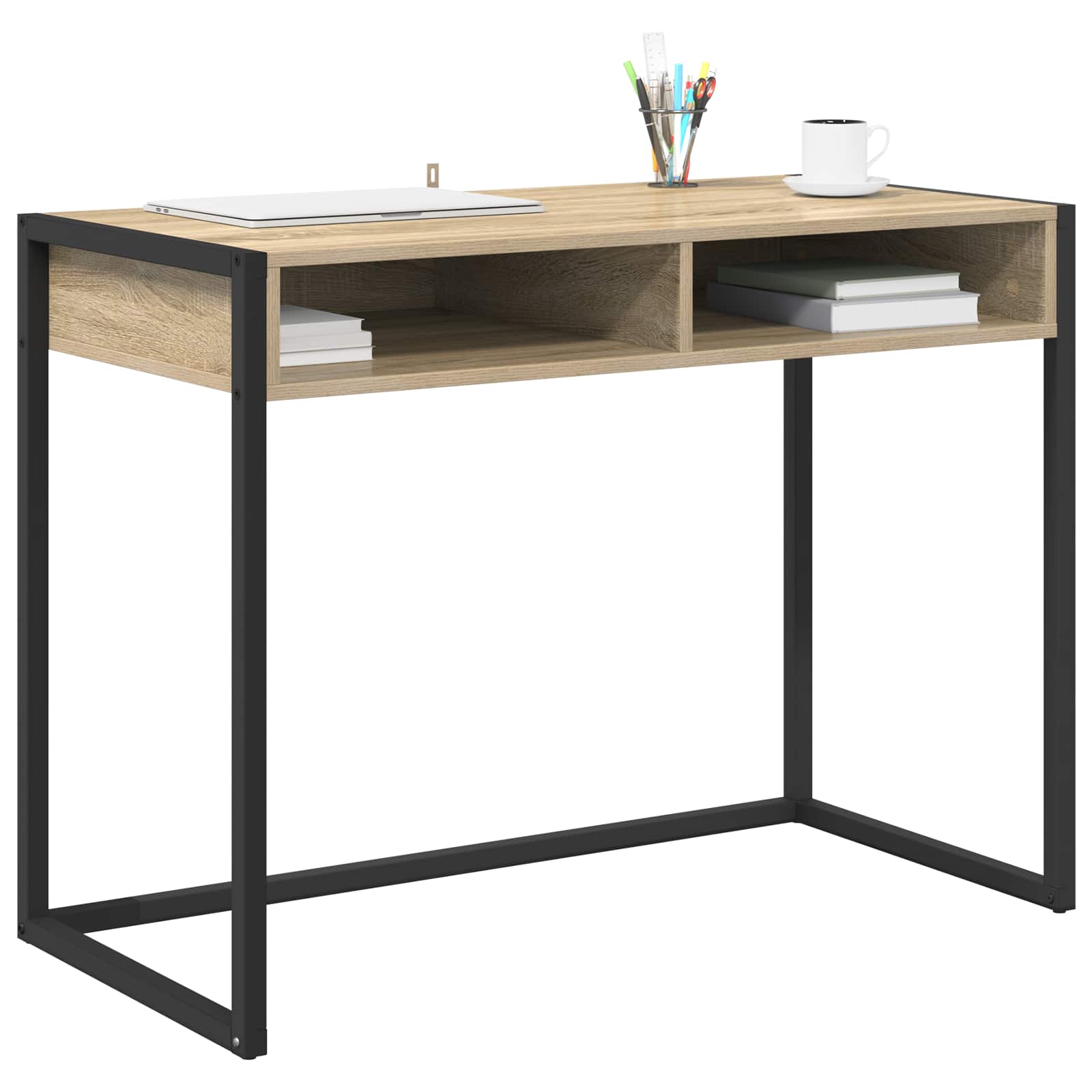 Birou cu depozitare Sonoma 100 x 50 x 75 cm Lemn compozit — imaginea 3