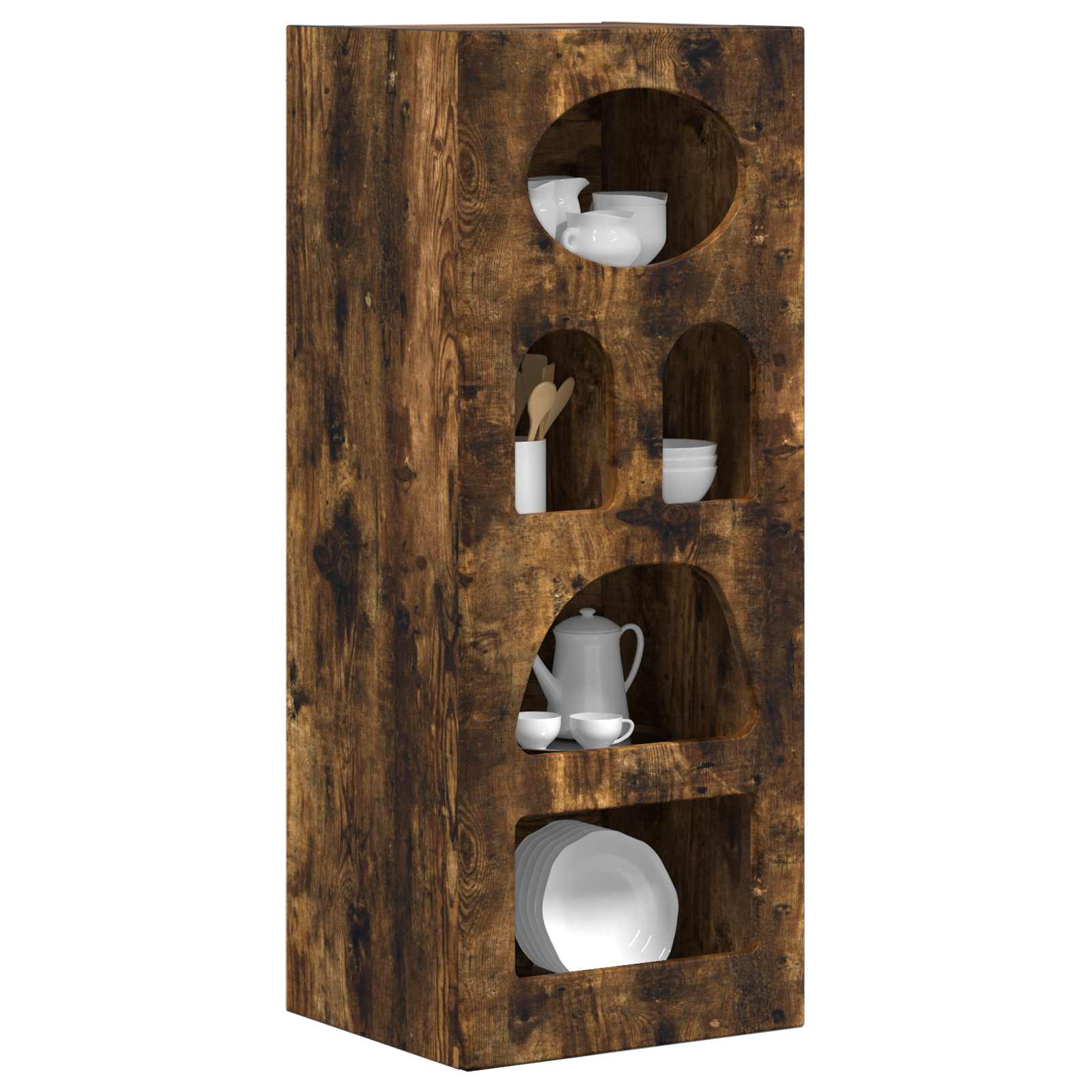 Bufet Stejar fumuriu 40 x 35 x 100,5 cm Lemn compozit — imaginea 3