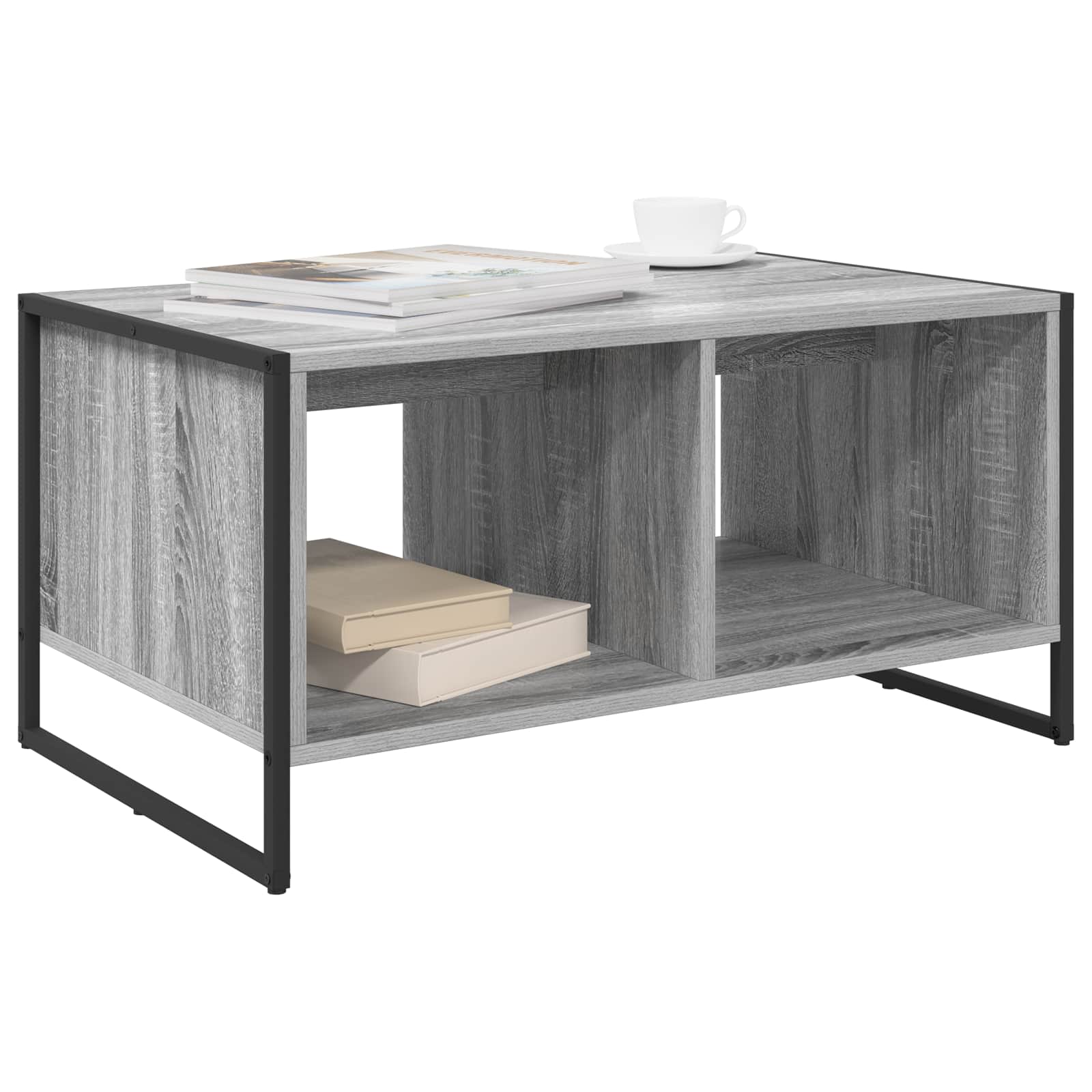 Masa de cafea Gri Sonoma 80 x 50 x 40 cm Lemn compozit — imaginea 3