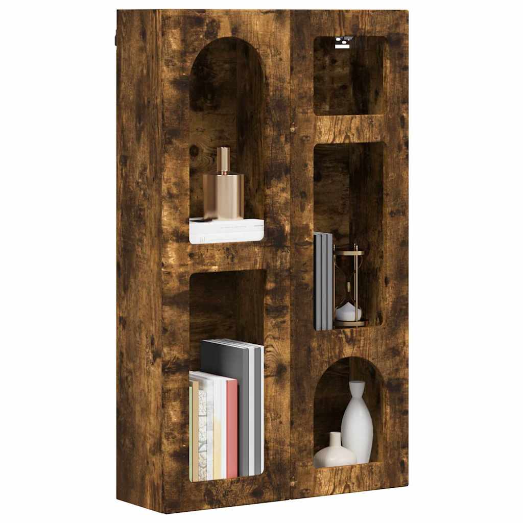 Dulap suspendat Stejar fumuriu 59 x 20 x 100 cm Lemn compozit — imaginea 4