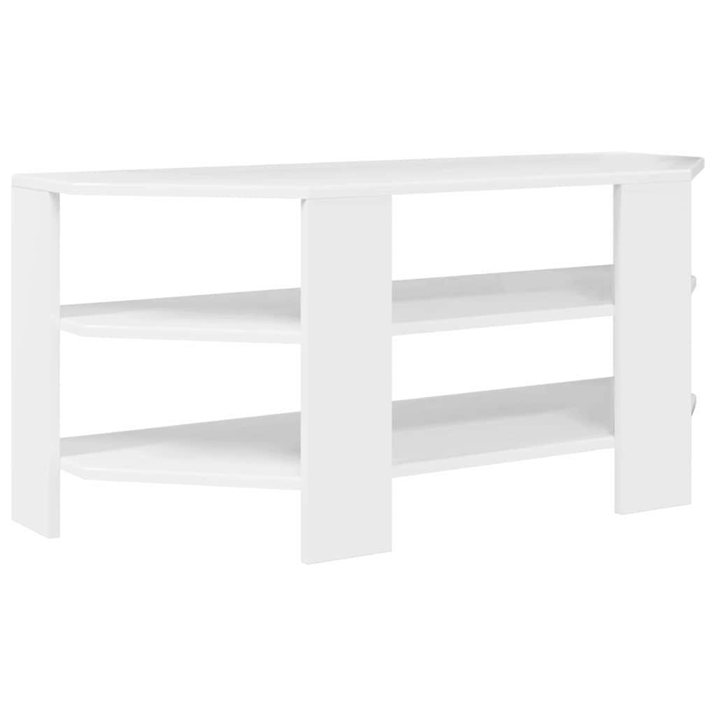 DulapdecoltpentruTV Alb lucios 102x40,5x45cm Lemn compozit — imaginea 8