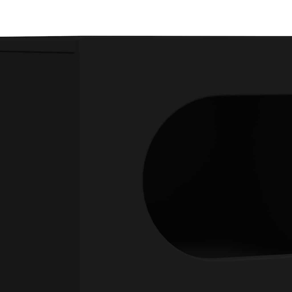 Cabinet TV Negru 60 x 35 x 40 cm Lemn compozit — imaginea 9