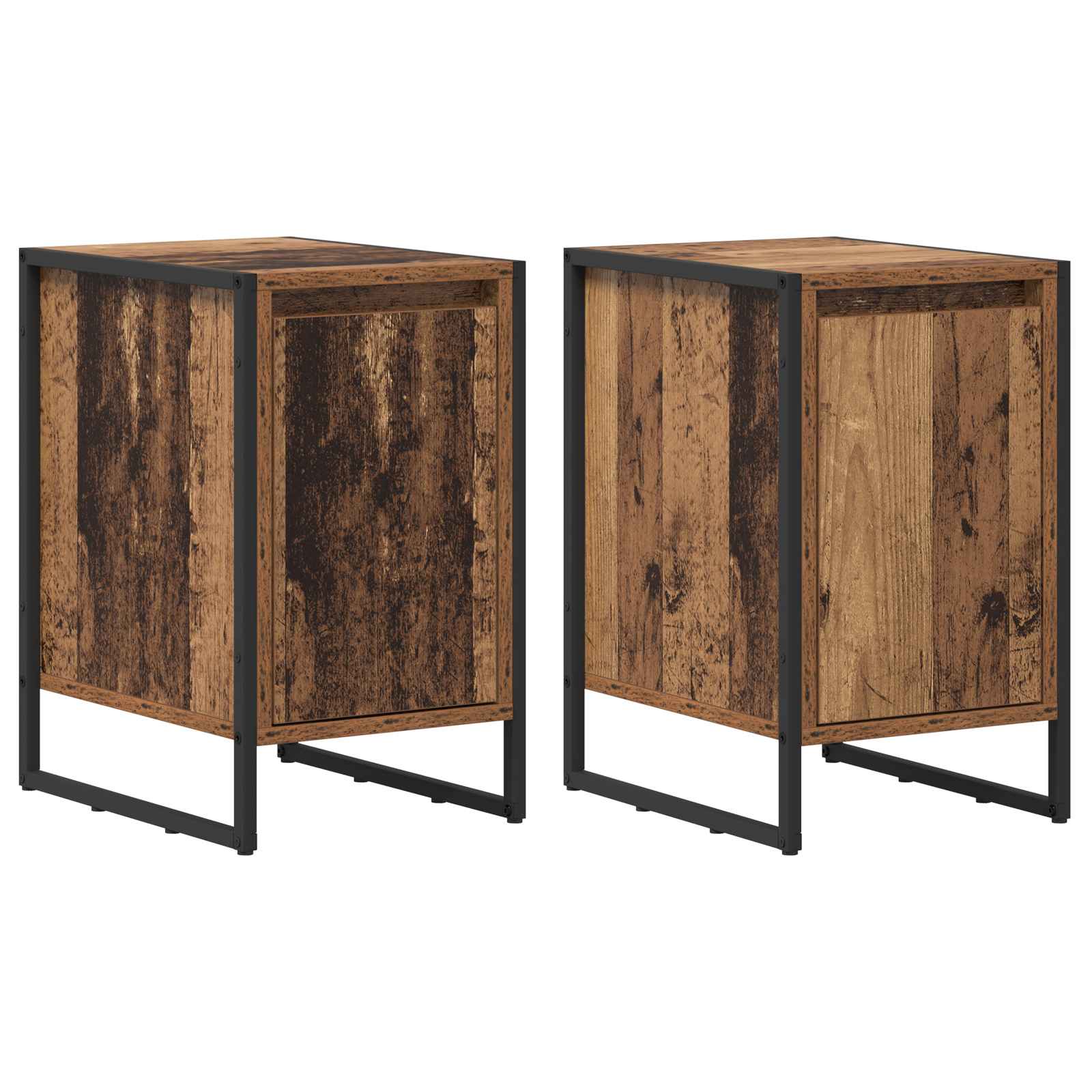 Noptiera 2 pcs Lemn Vechi 39,5 x 30 x 50 cm Lemn compozit