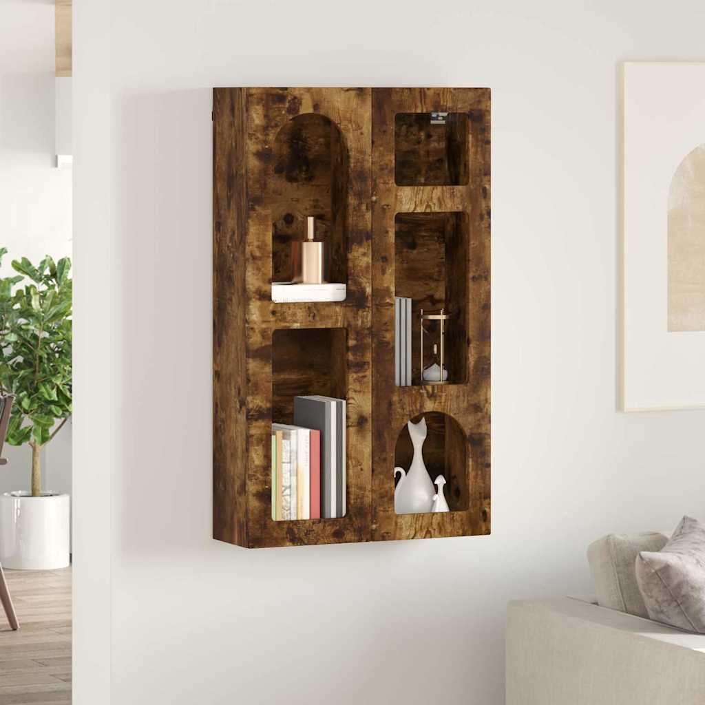 Dulap suspendat Stejar fumuriu 59 x 20 x 100 cm Lemn compozit — imaginea 5