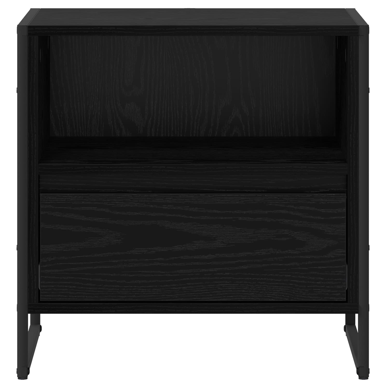 Noptiera 2 pcs Stejar Negru 50 x 39,5 x 50 cm Lemn compozit — imaginea 6