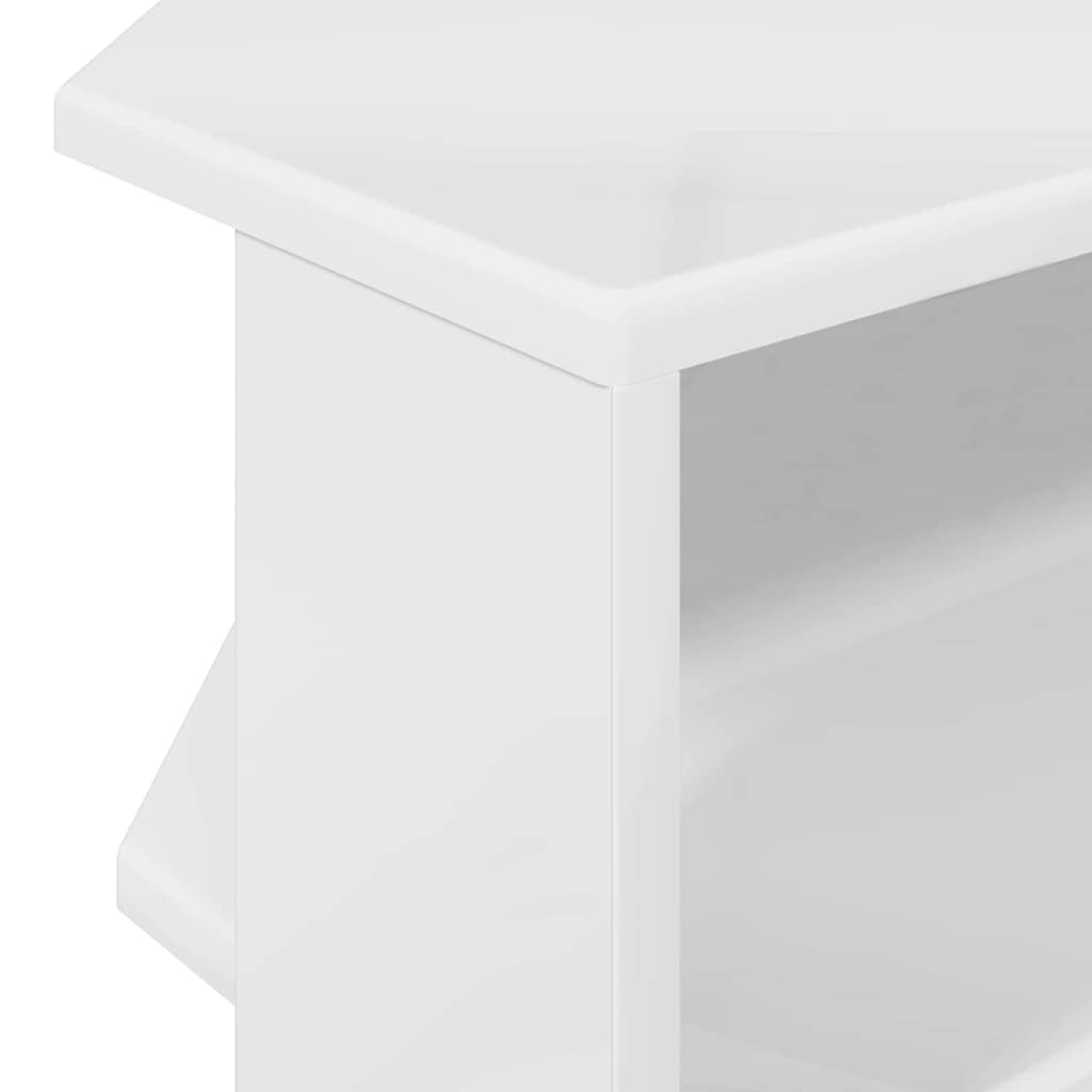DulapdecoltpentruTV Alb lucios 102x40,5x45cm Lemn compozit — imaginea 9