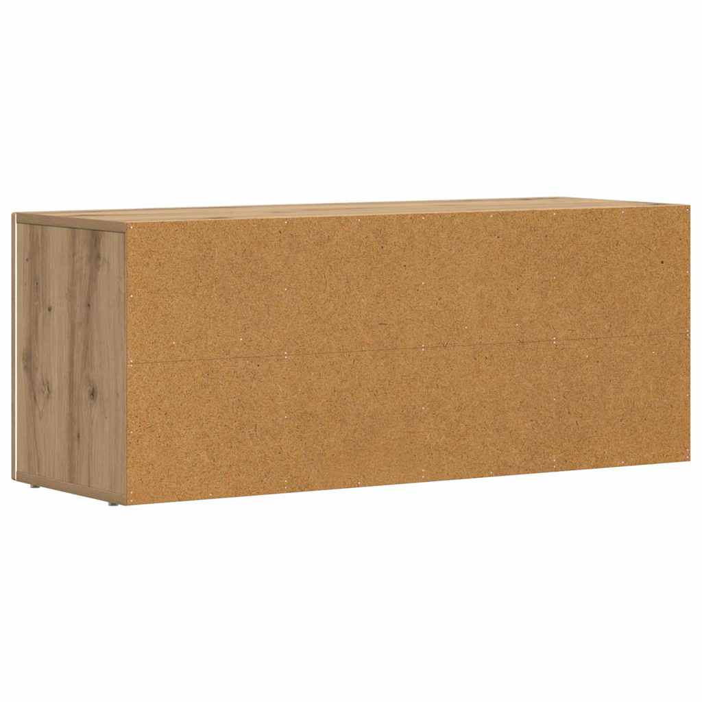 Cabinet TV Stejar Artizanal 100 x 35 x 40 cm Lemn compozit — imaginea 8